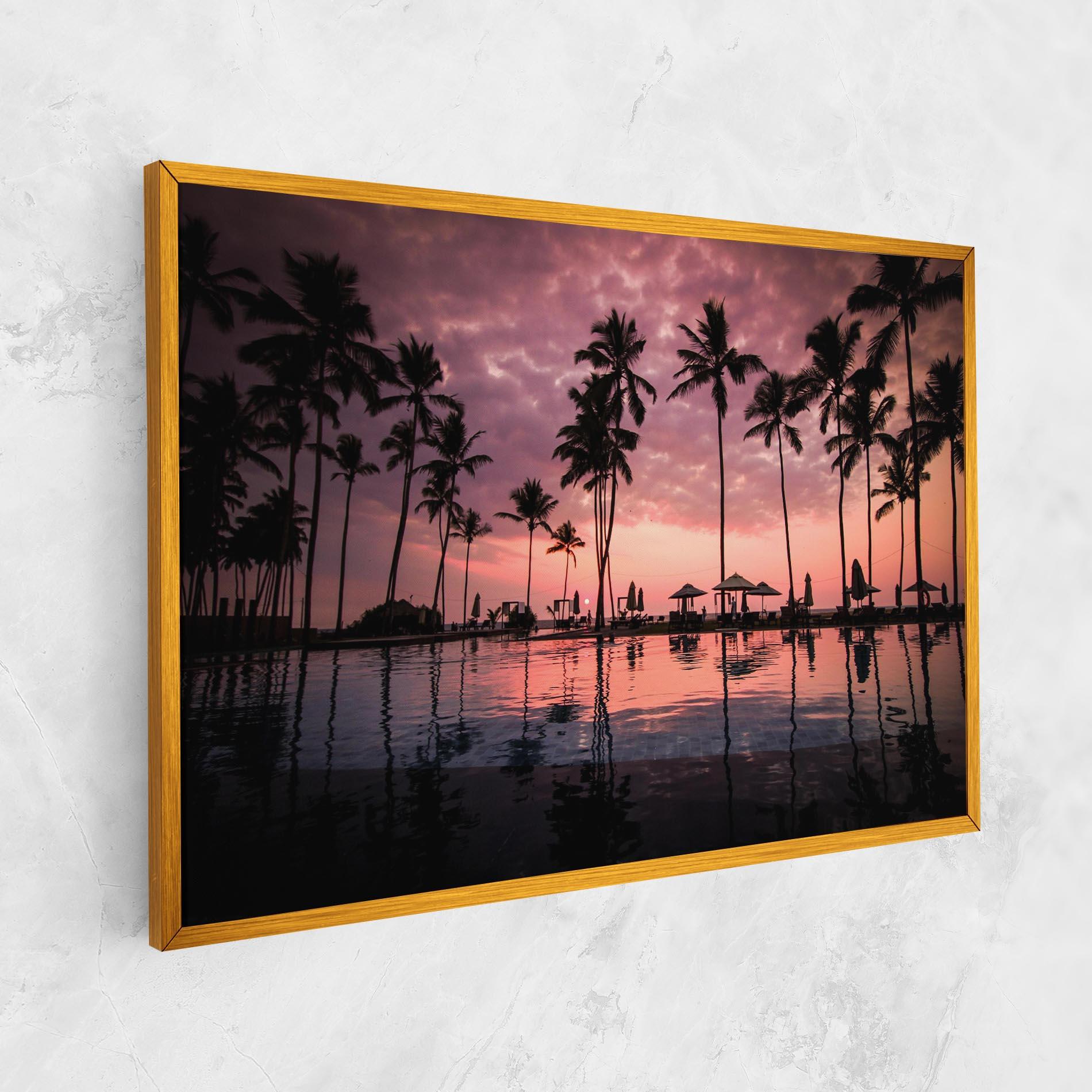 Tablou Canvas Purple Sunset mockup 1