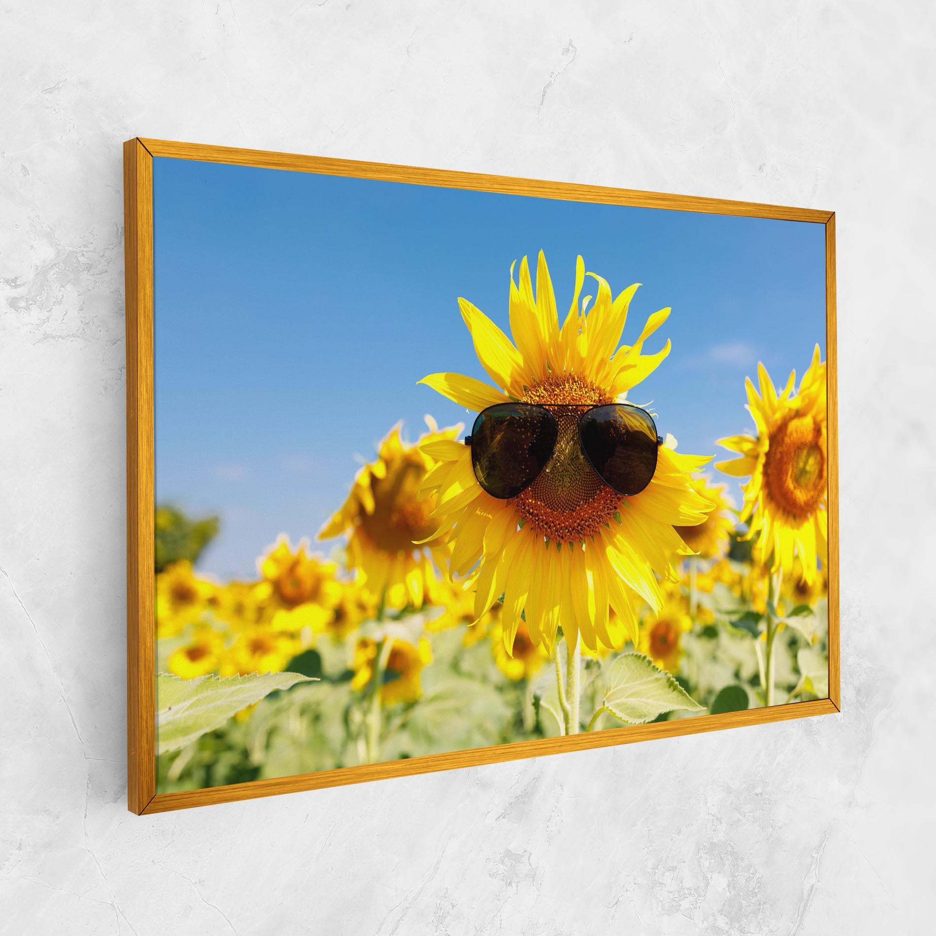 Tablou Canvas Sun Flower Glasses mockup 1