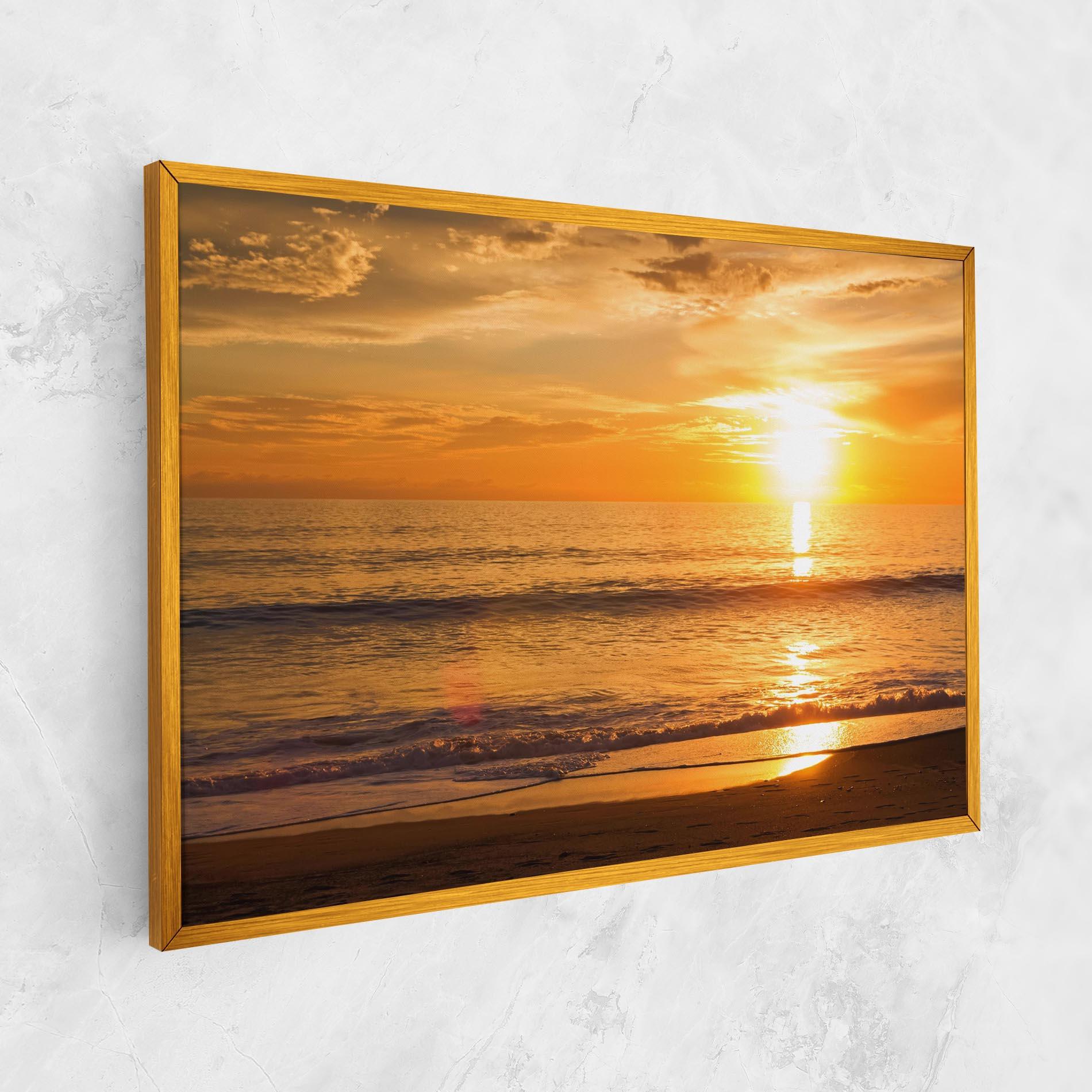Tablou Canvas Sunset Ocean Coast mockup 1