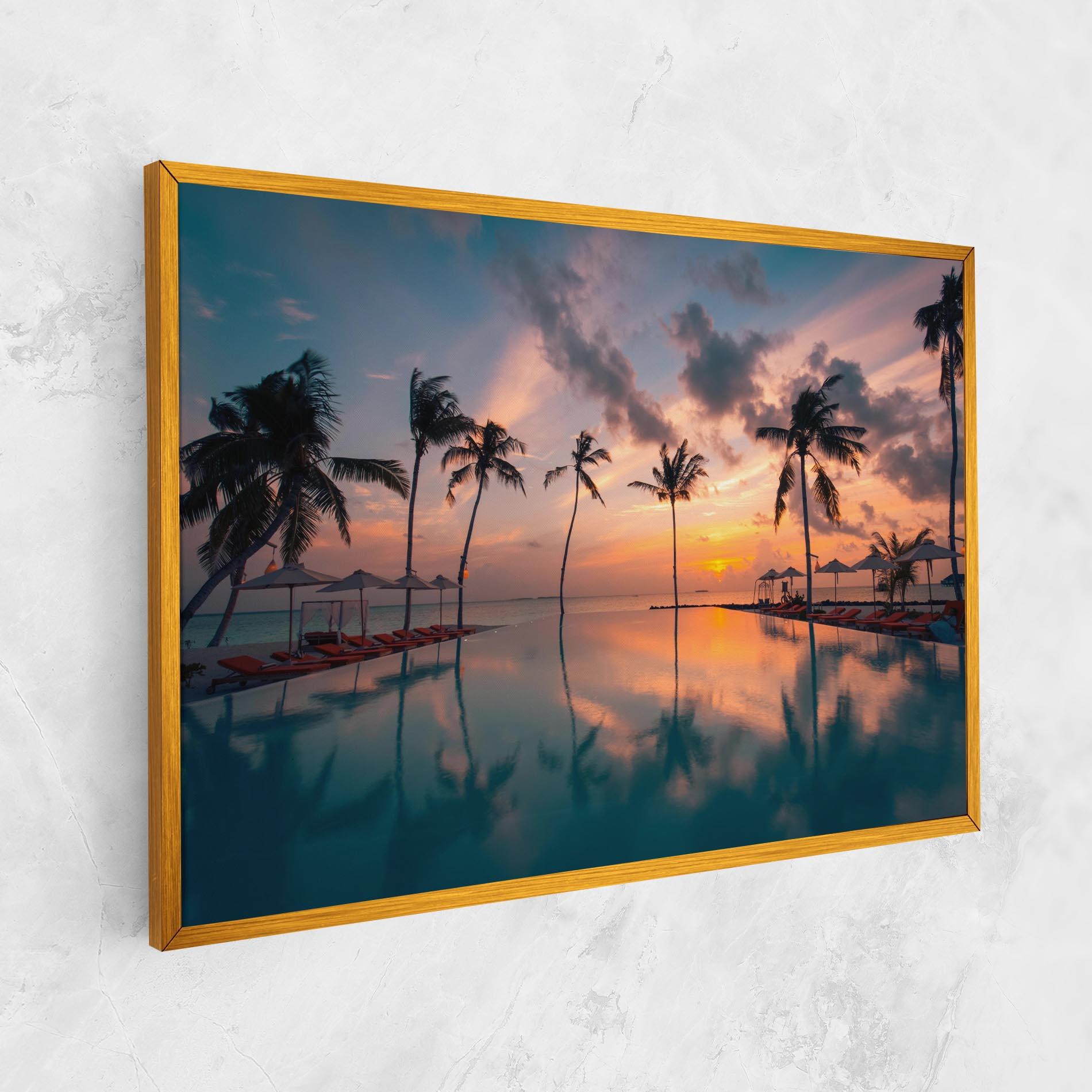 Tablou Canvas Tropical Beach mockup 1