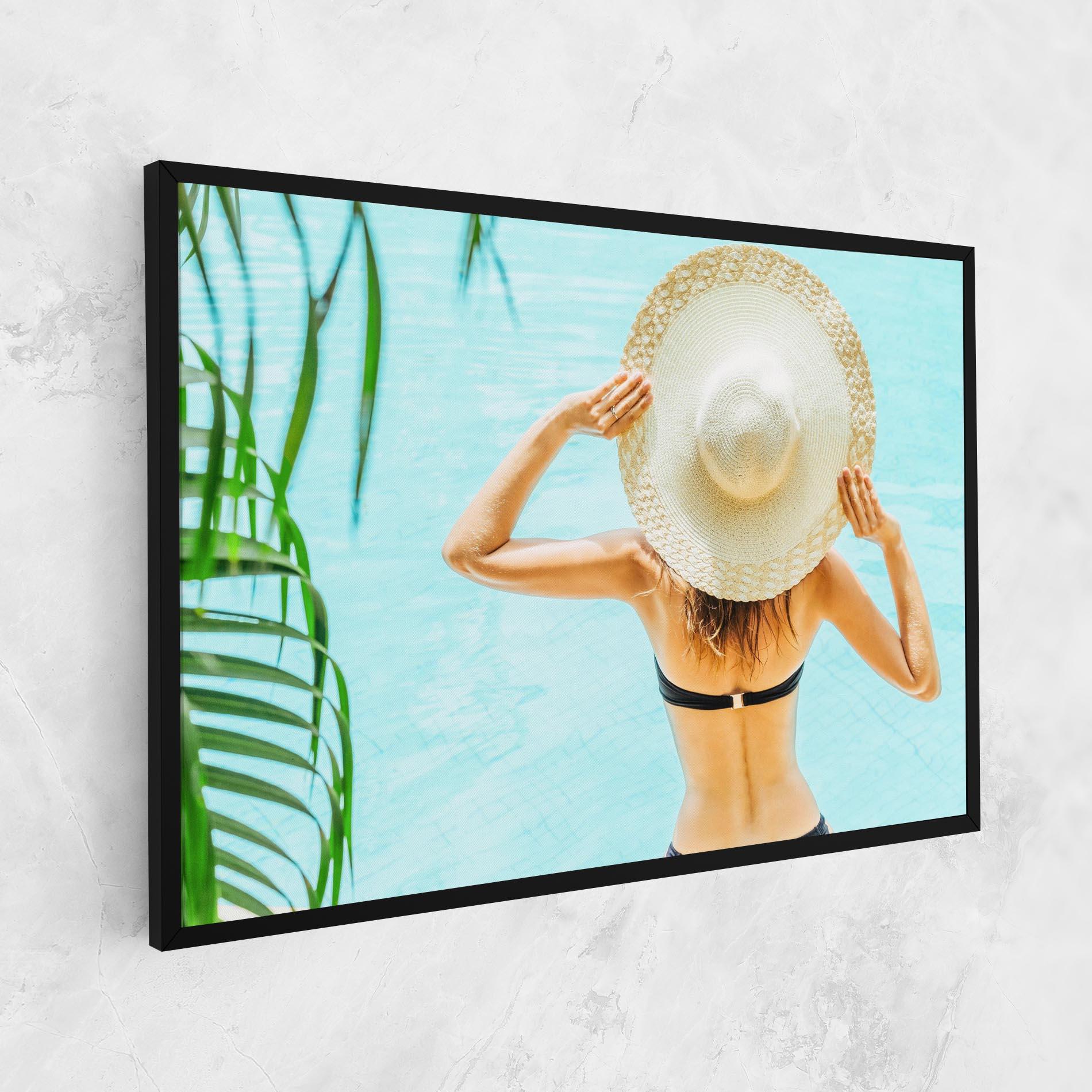 Tablou Canvas Enjoying Swimming Pool mockup 1