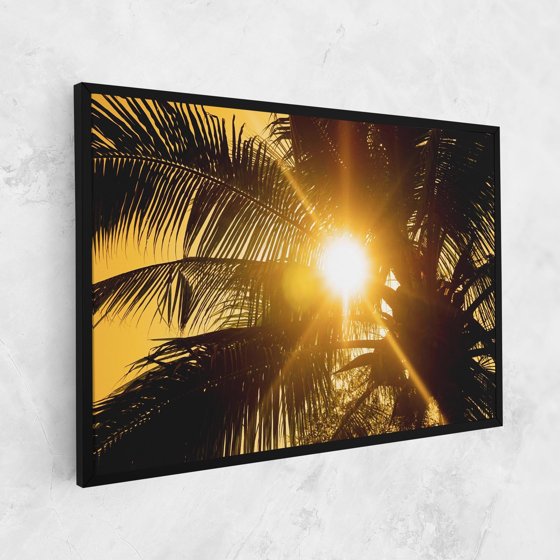 Tablou Canvas Palm Trees Sun mockup 1