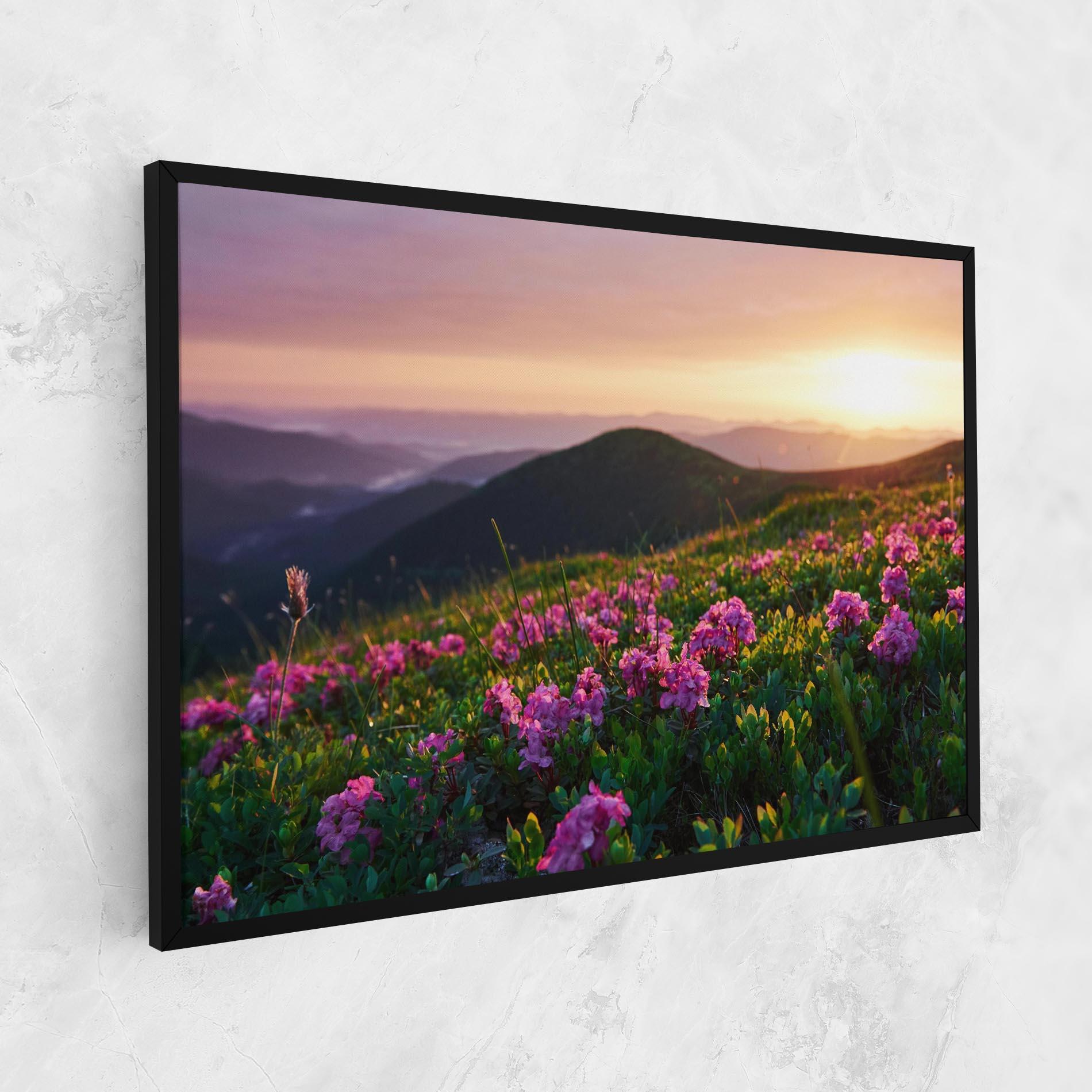 Tablou Canvas Purple Summer Flowers mockup 1