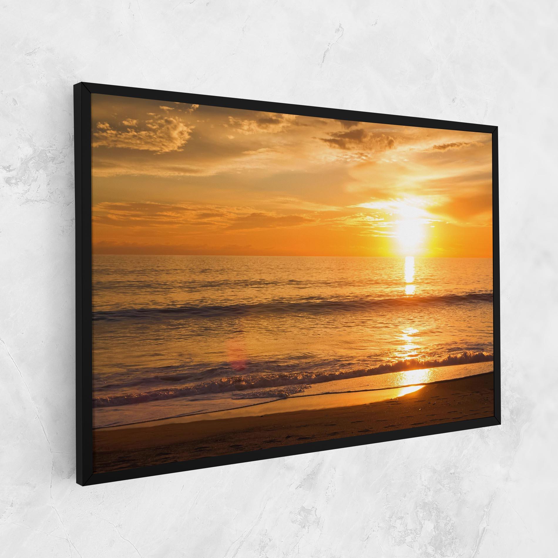 Tablou Canvas Sunset Ocean Coast mockup 1