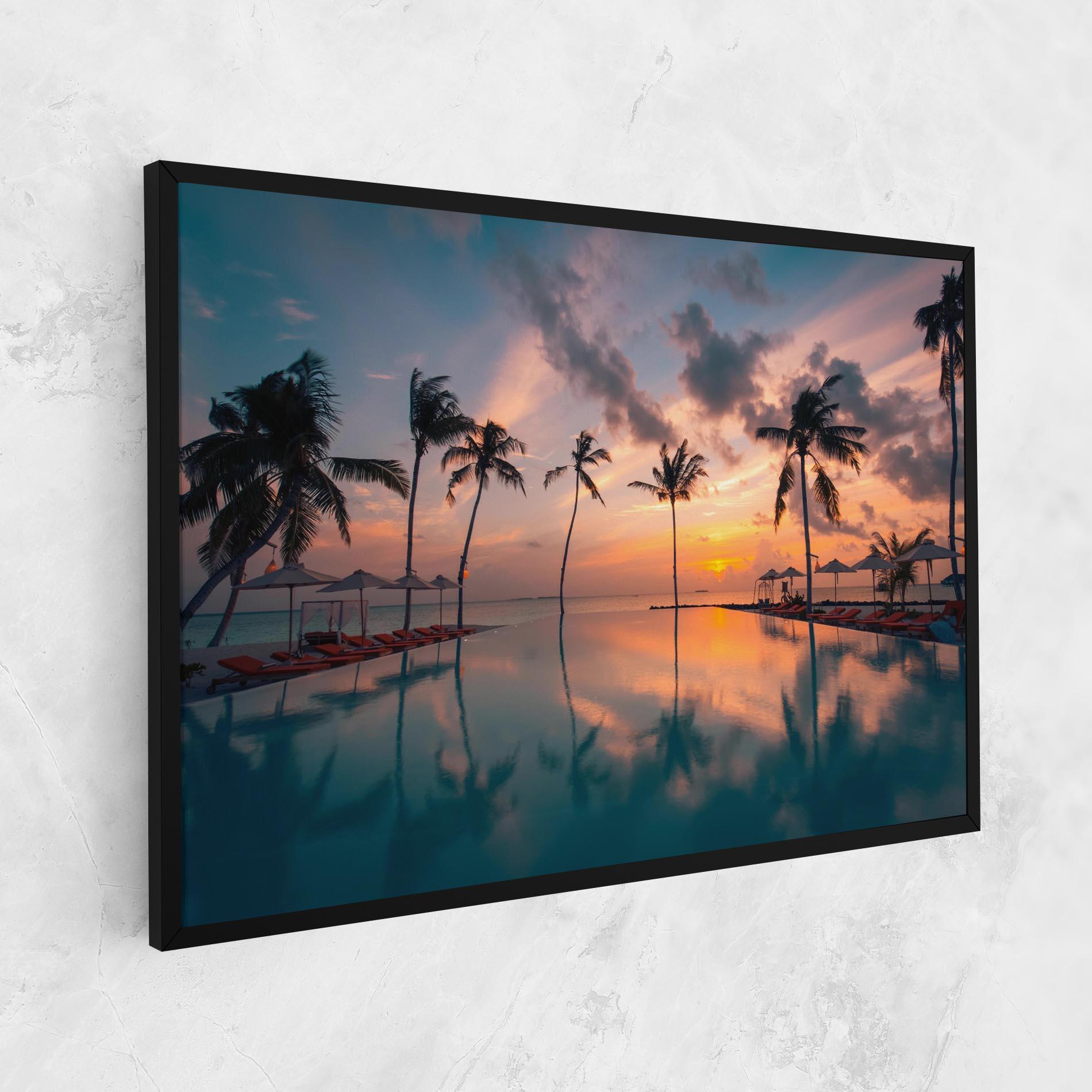 Tablou Canvas Tropical Beach mockup 1