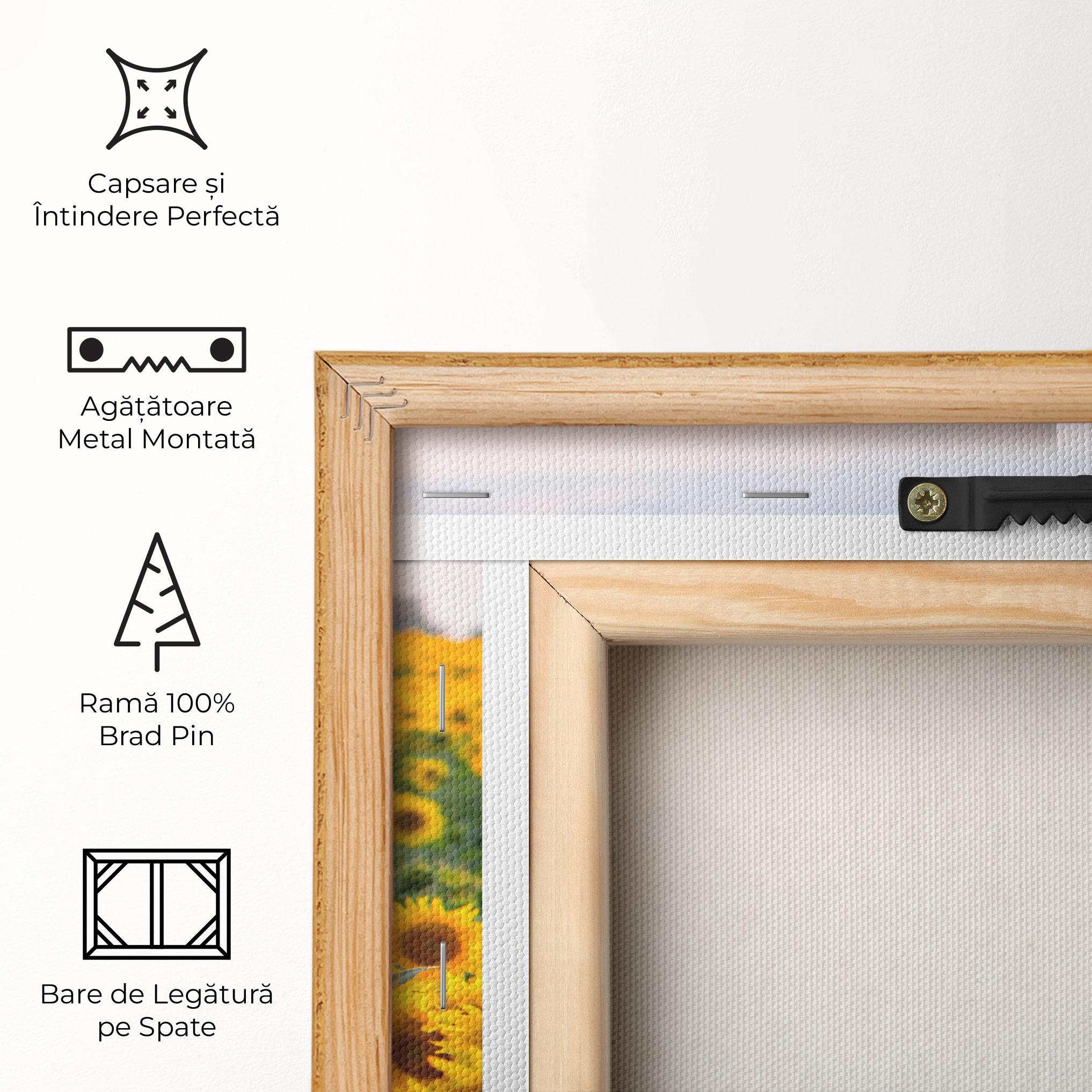 Tablou Canvas Blooming Sunflowers mockup 5