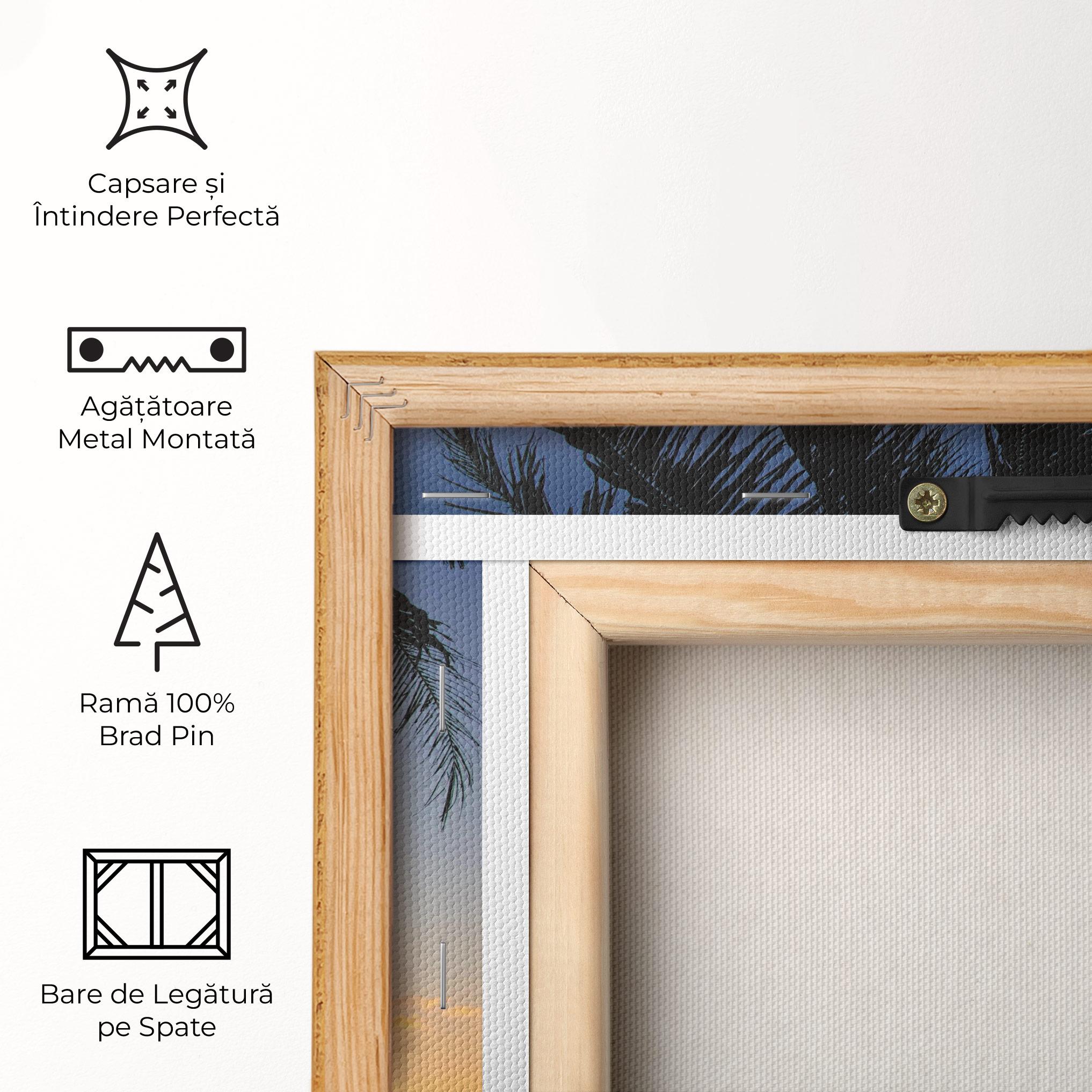 Tablou Canvas Palm Tree Silhouette mockup 5