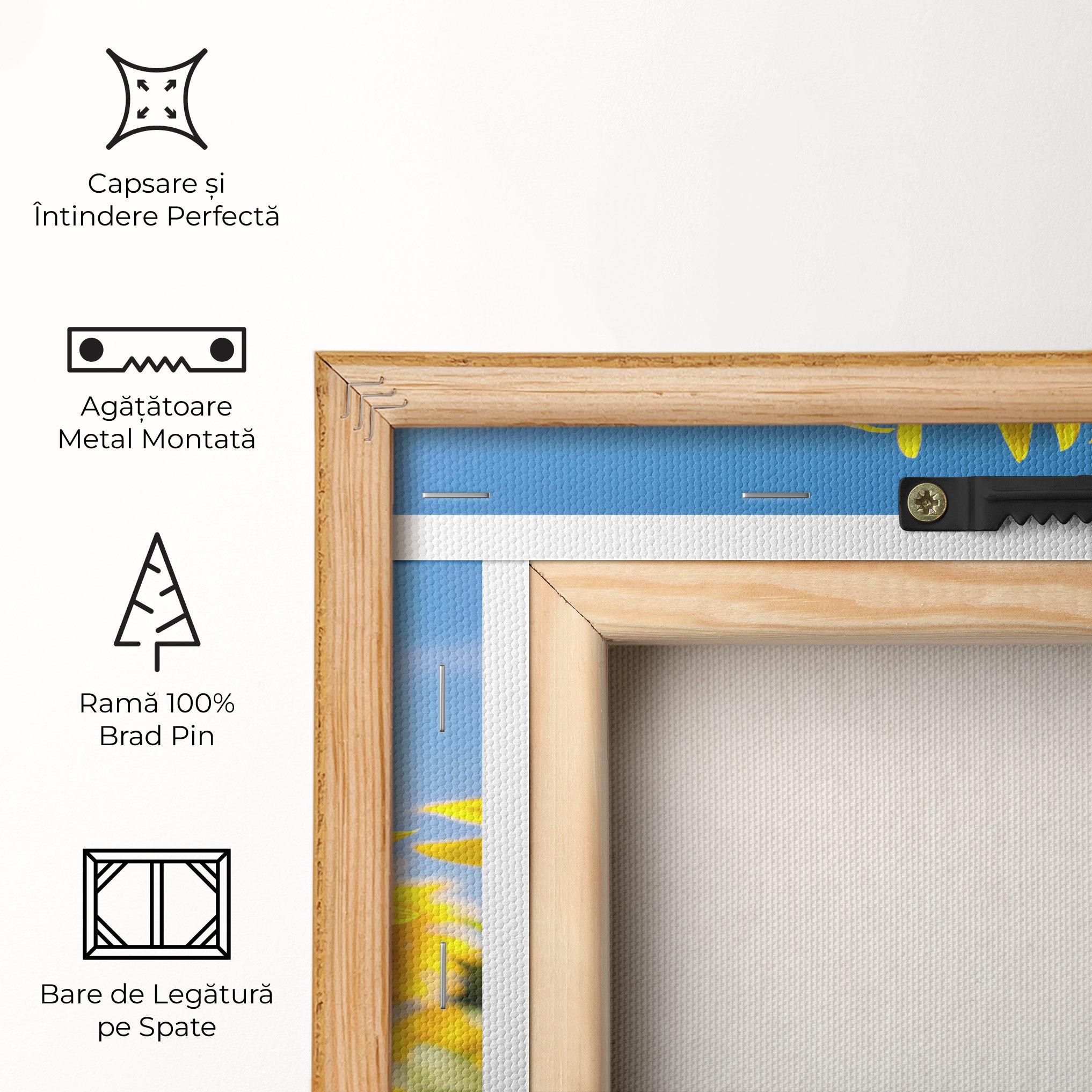 Tablou Canvas Sun Flower Glasses mockup 5