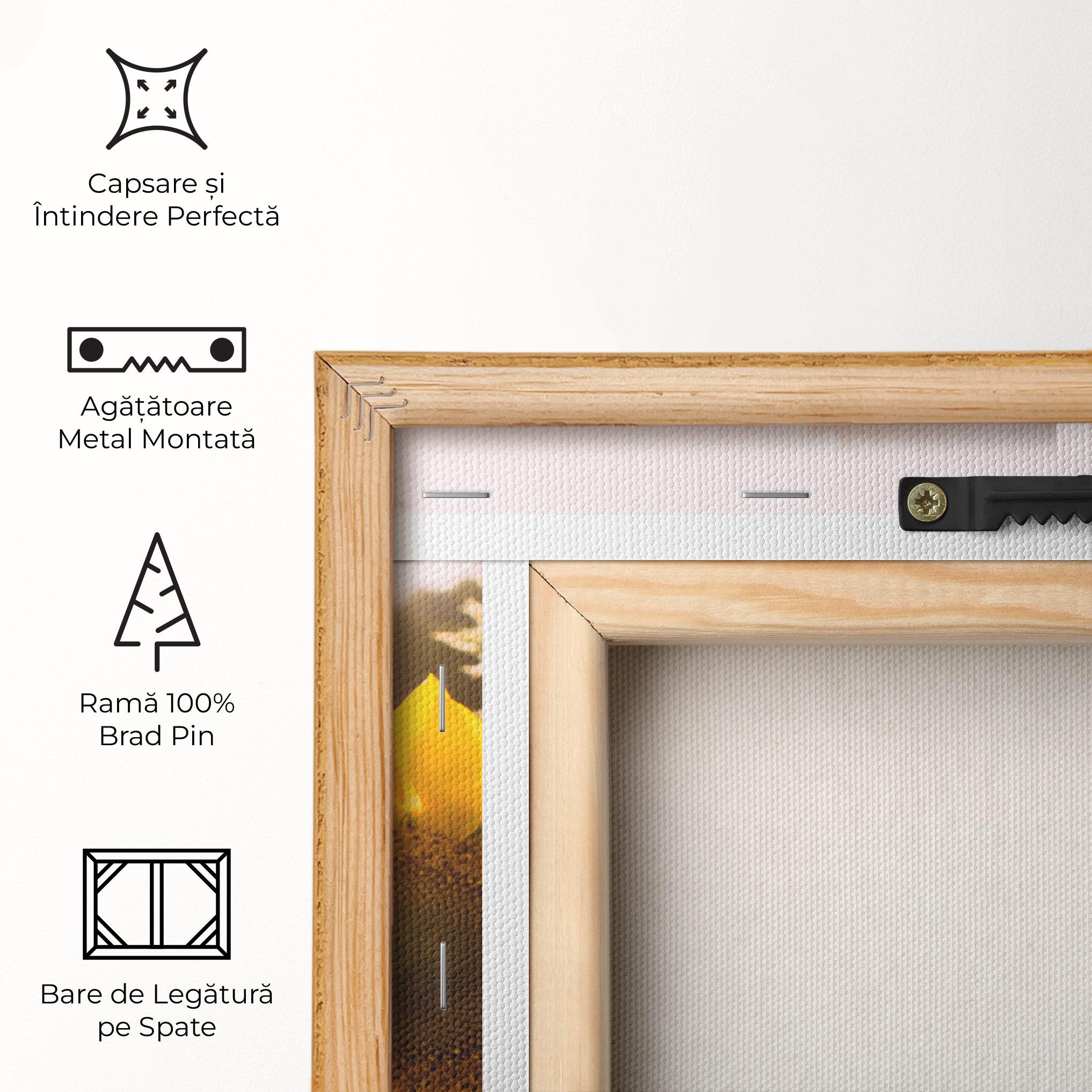 Tablou Canvas Yellow Sun Flower mockup 5