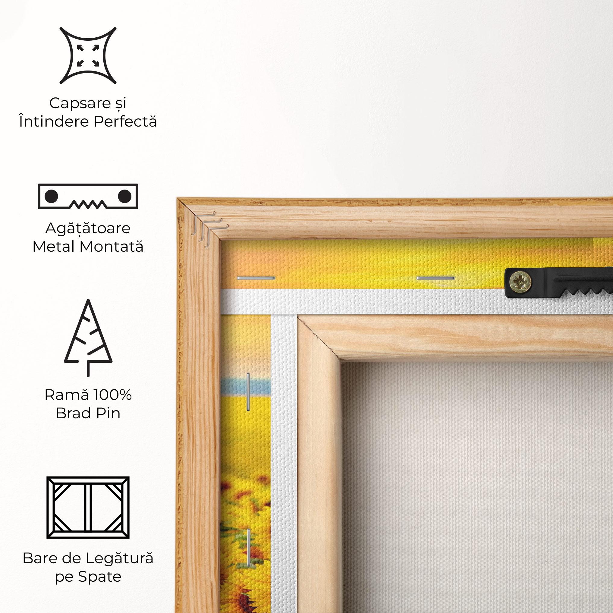 Tablou Canvas Yellow Sunflowers mockup 5