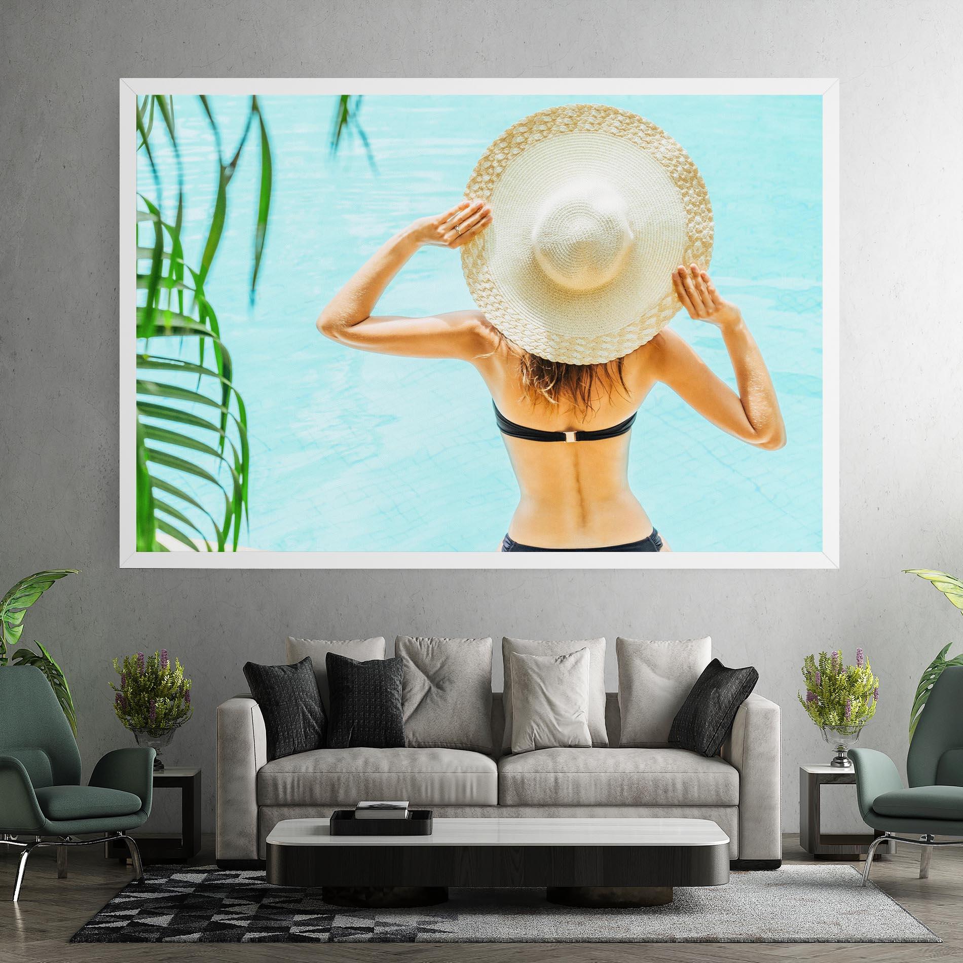 Tablou Canvas Enjoying Swimming Pool mockup 7