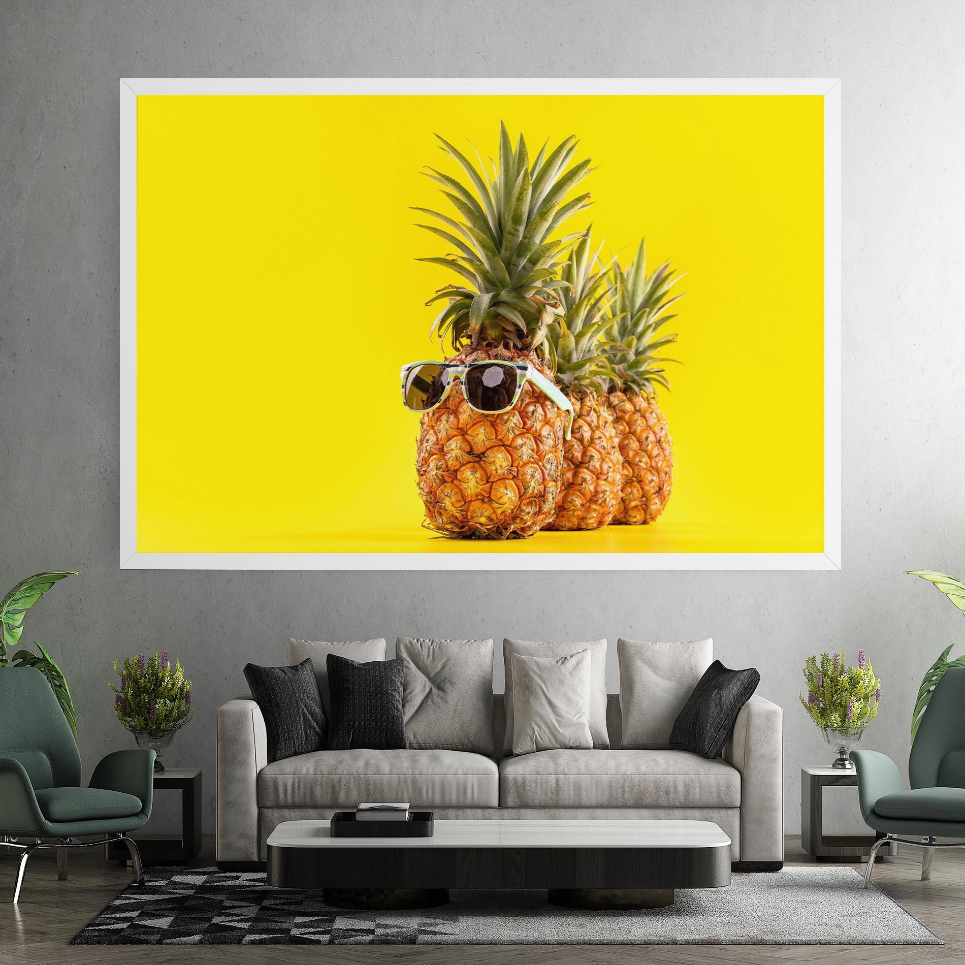 Tablou Canvas Pineapple Looking Up mockup 7