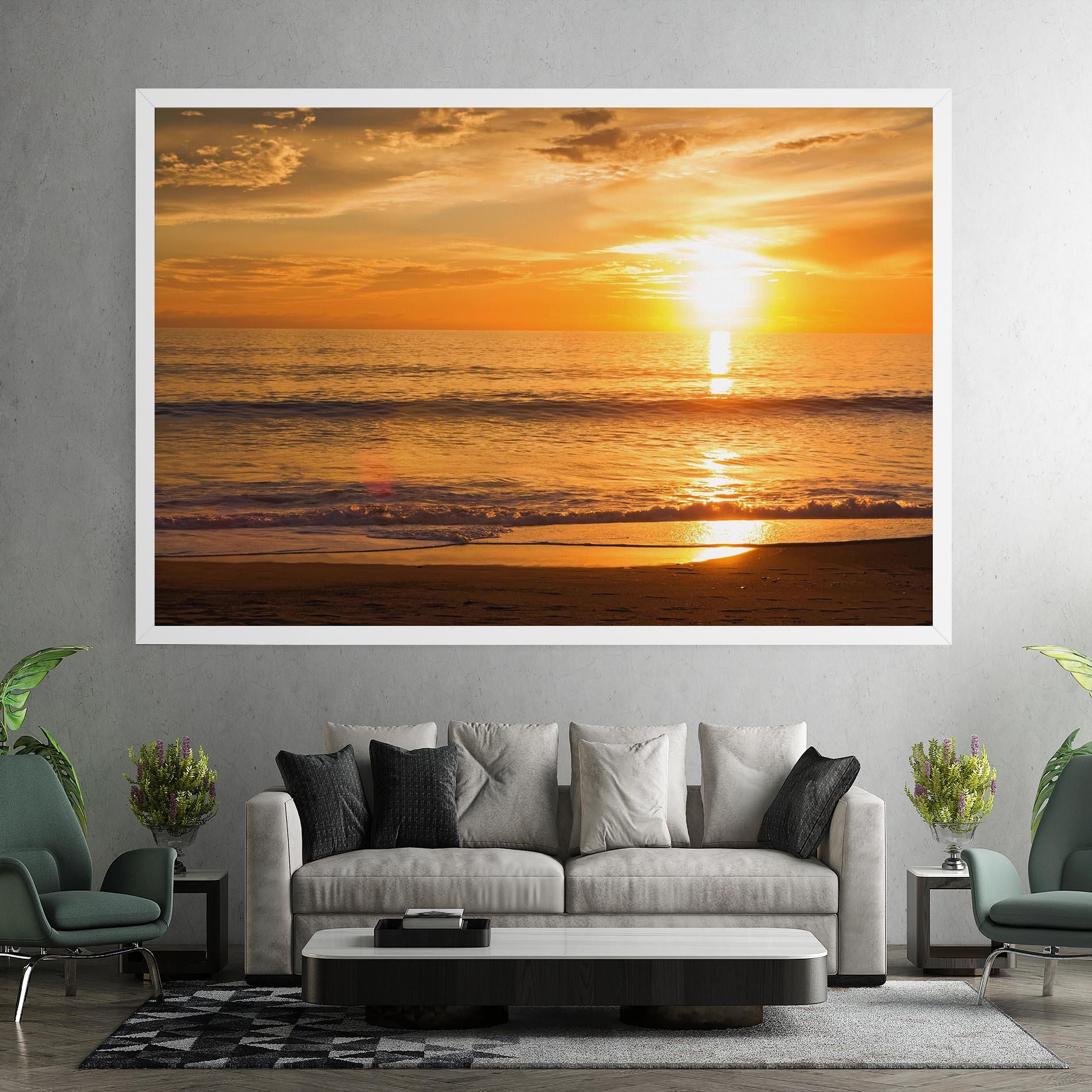 Tablou Canvas Sunset Ocean Coast mockup 7