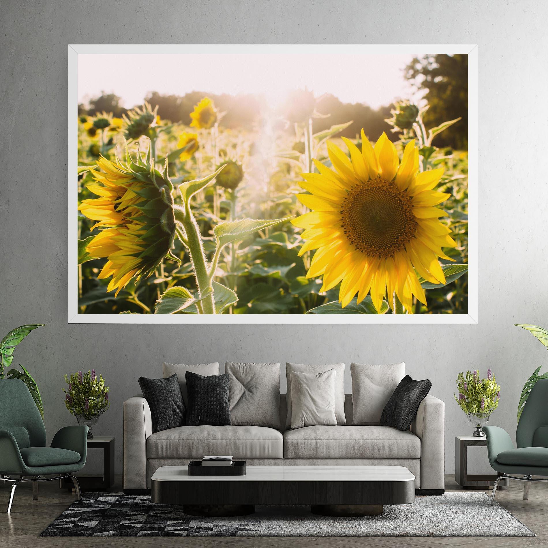 Tablou Canvas Yellow Sun Flower mockup 7