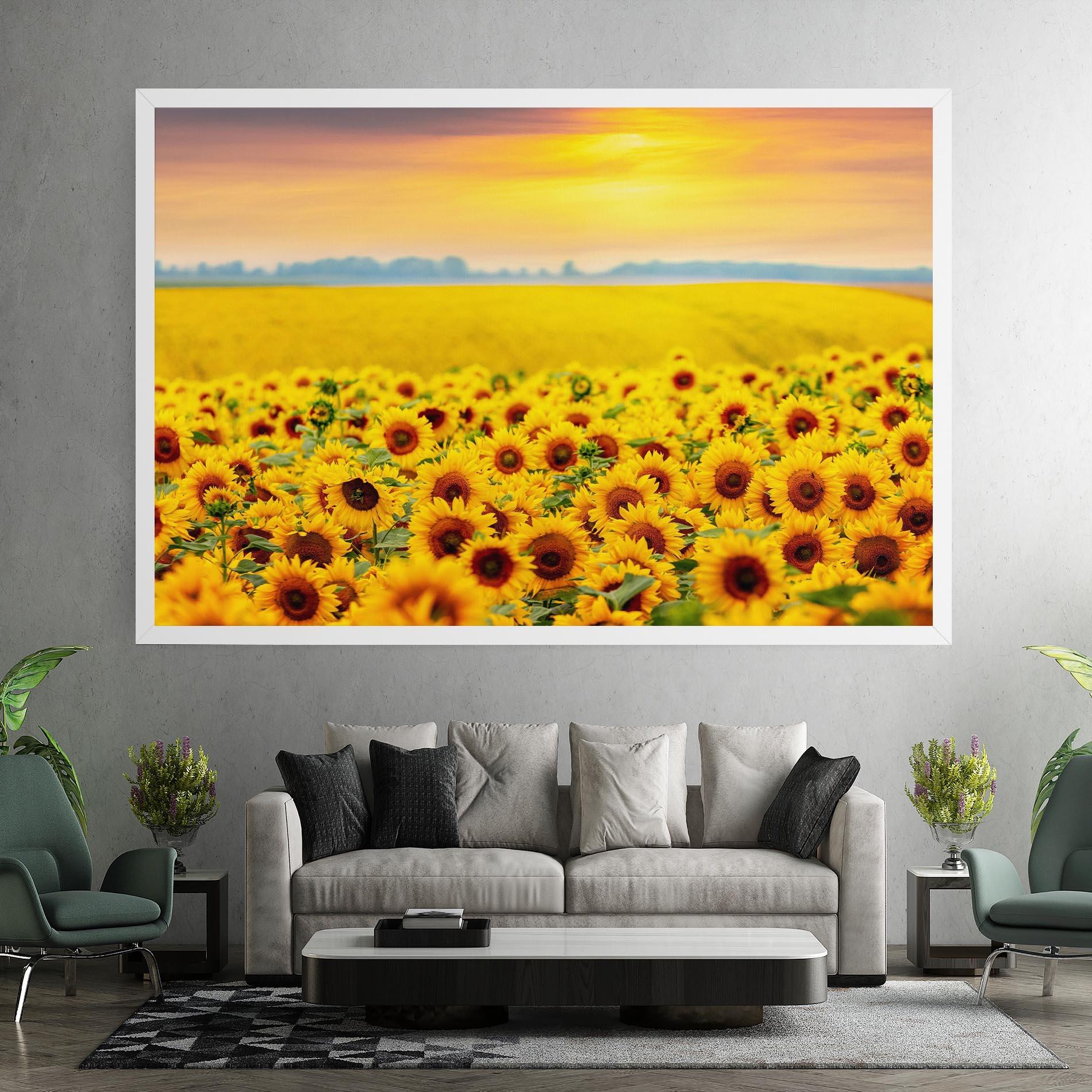 Tablou Canvas Yellow Sunflowers mockup 7