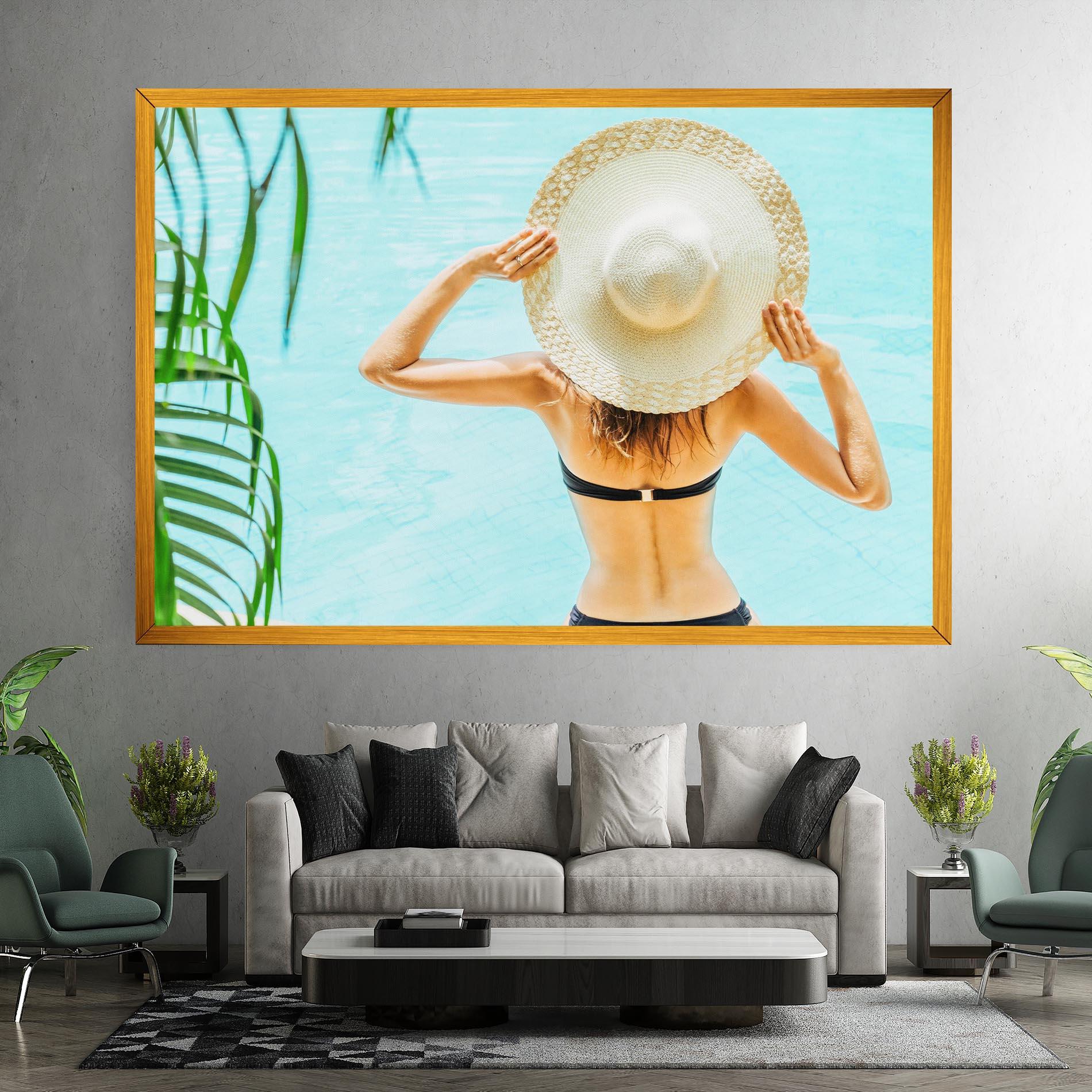 Tablou Canvas Enjoying Swimming Pool mockup 7