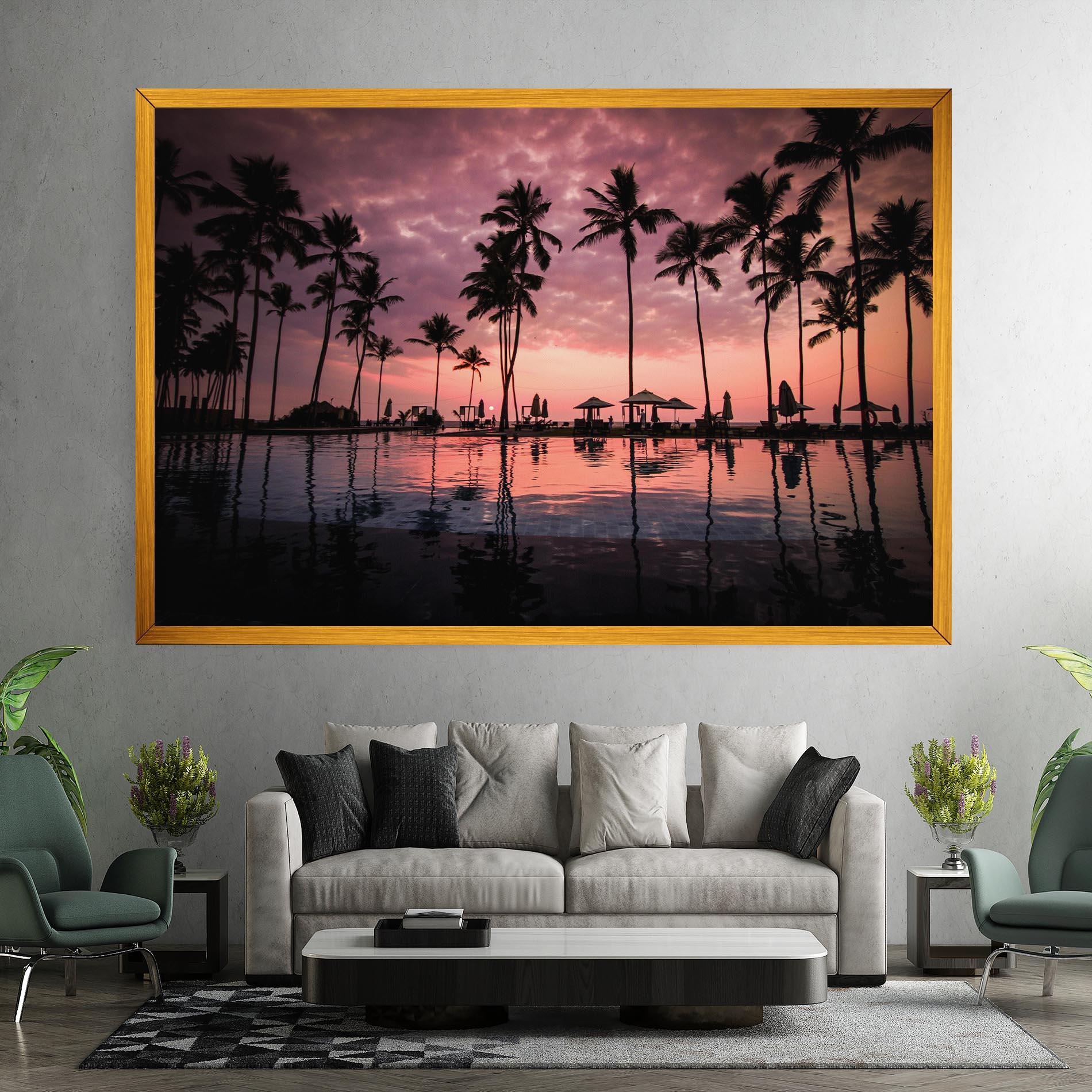 Tablou Canvas Purple Sunset mockup 7
