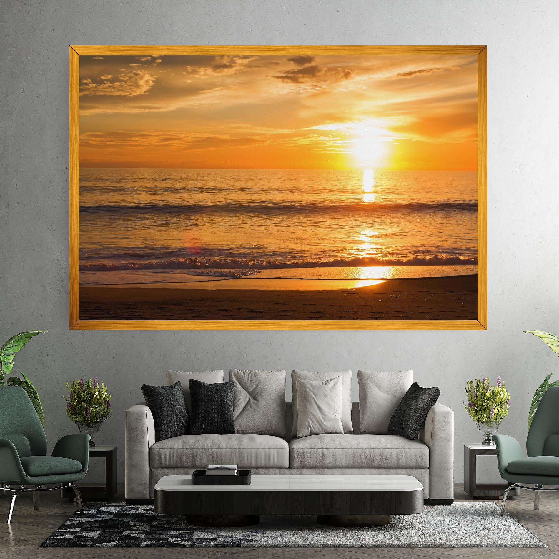 Tablou Canvas Sunset Ocean Coast mockup 7