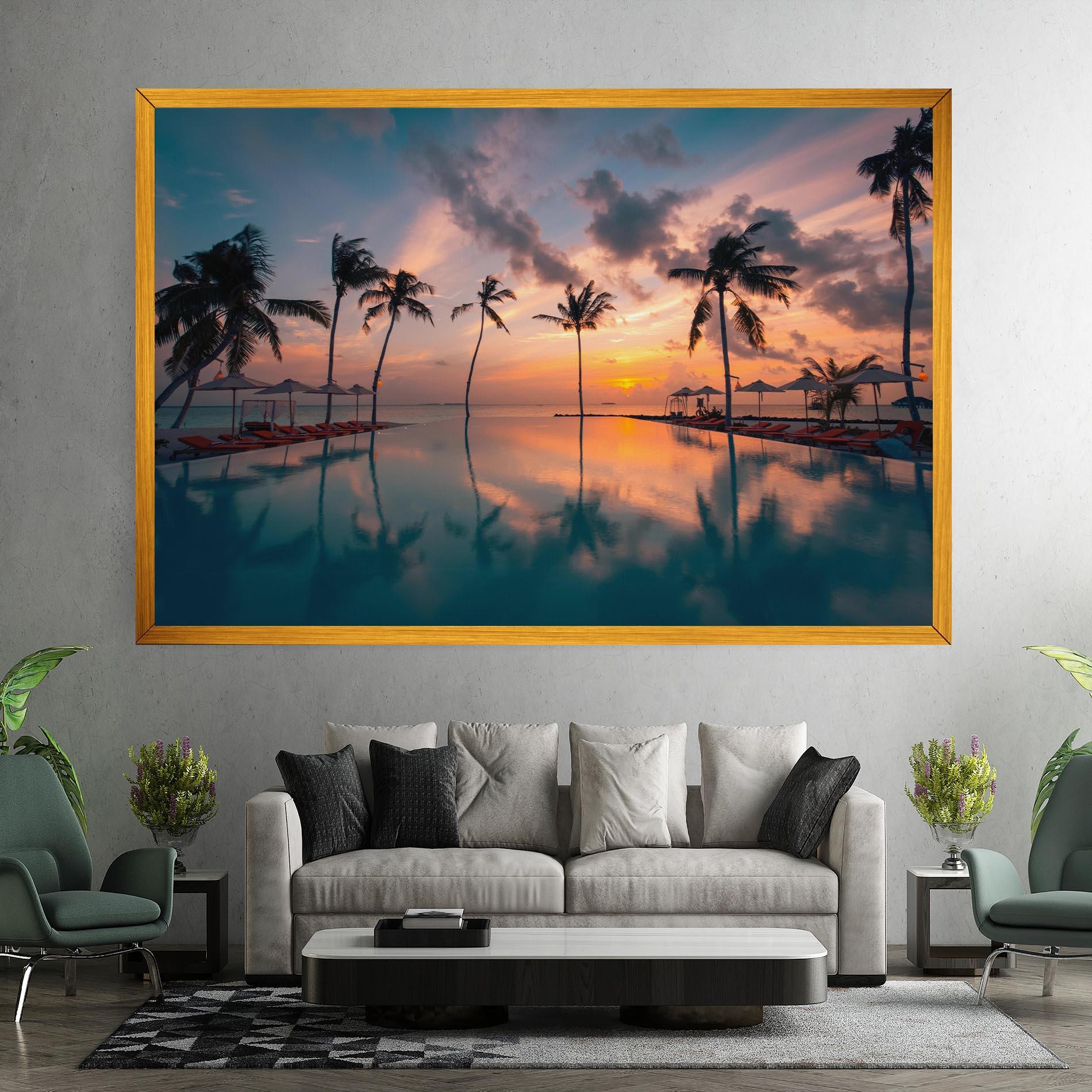 Tablou Canvas Tropical Beach mockup 7