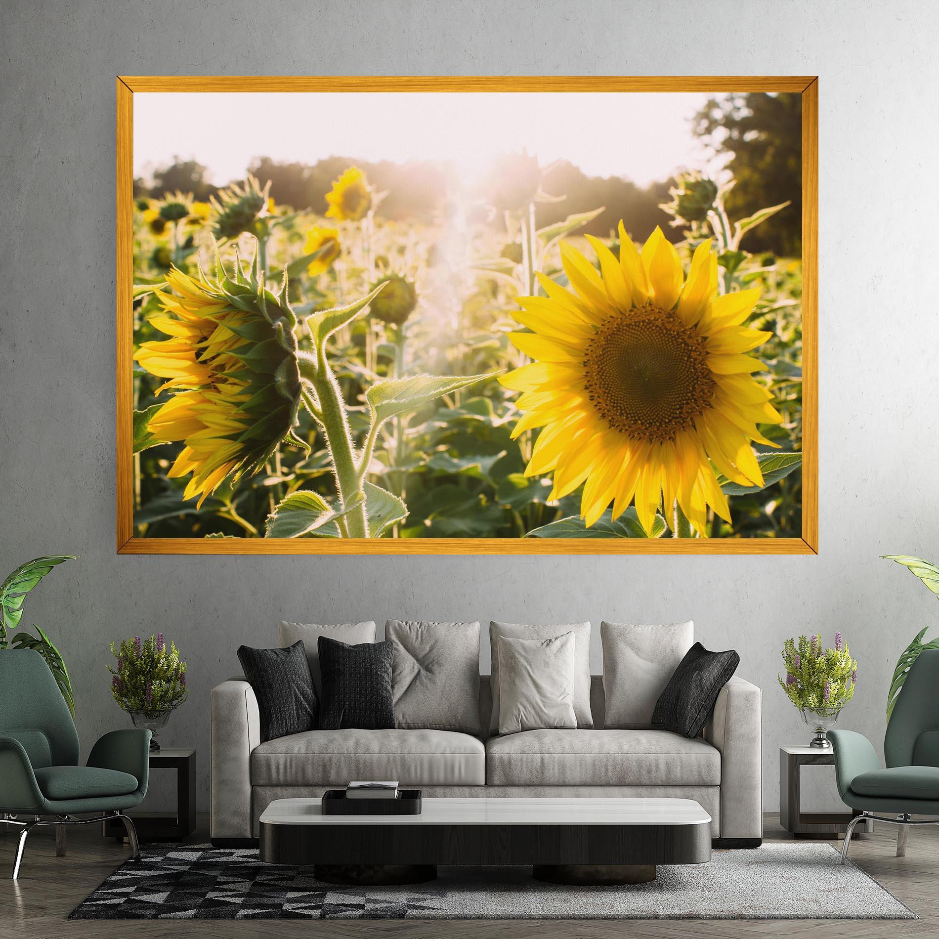 Tablou Canvas Yellow Sun Flower mockup 7
