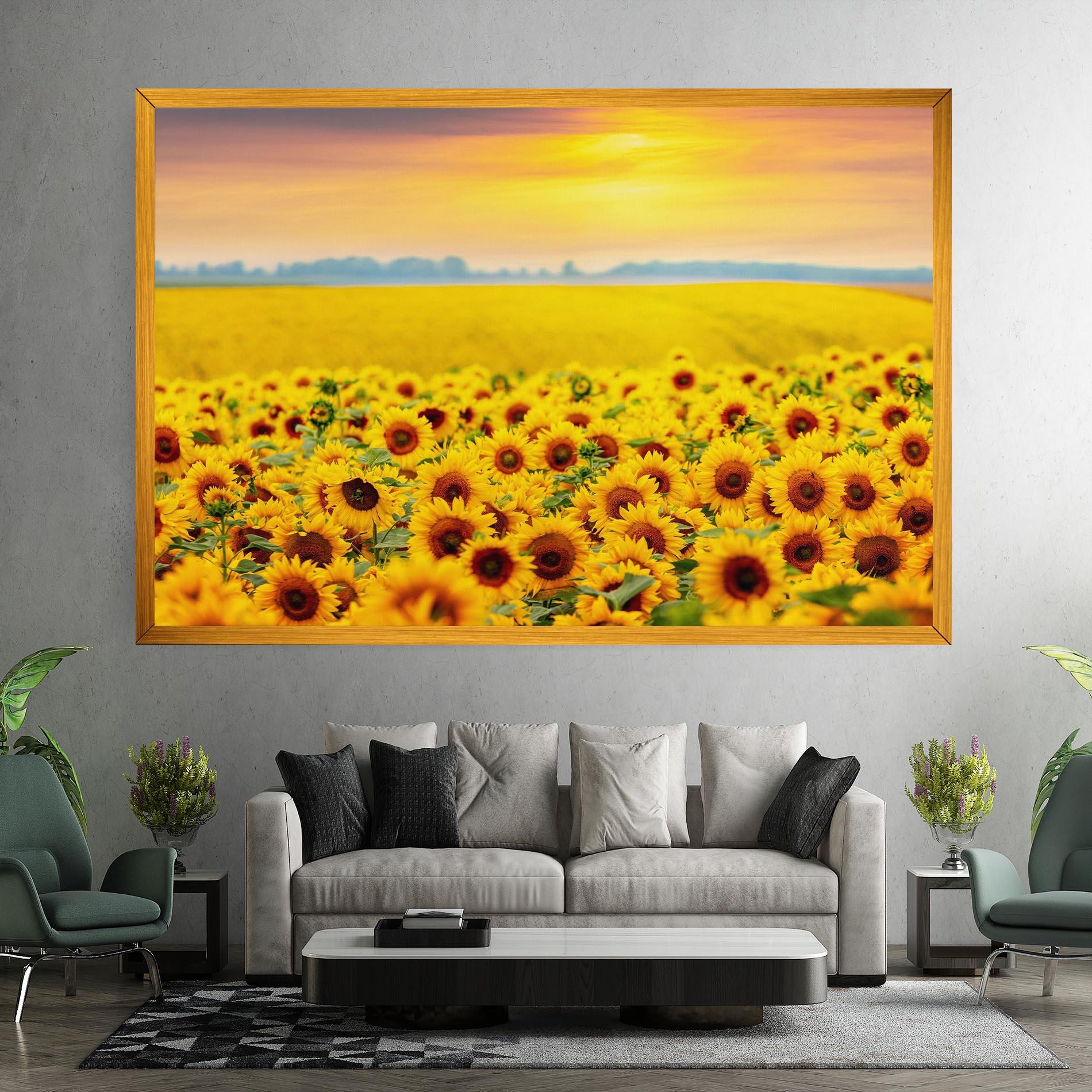 Tablou Canvas Yellow Sunflowers mockup 7