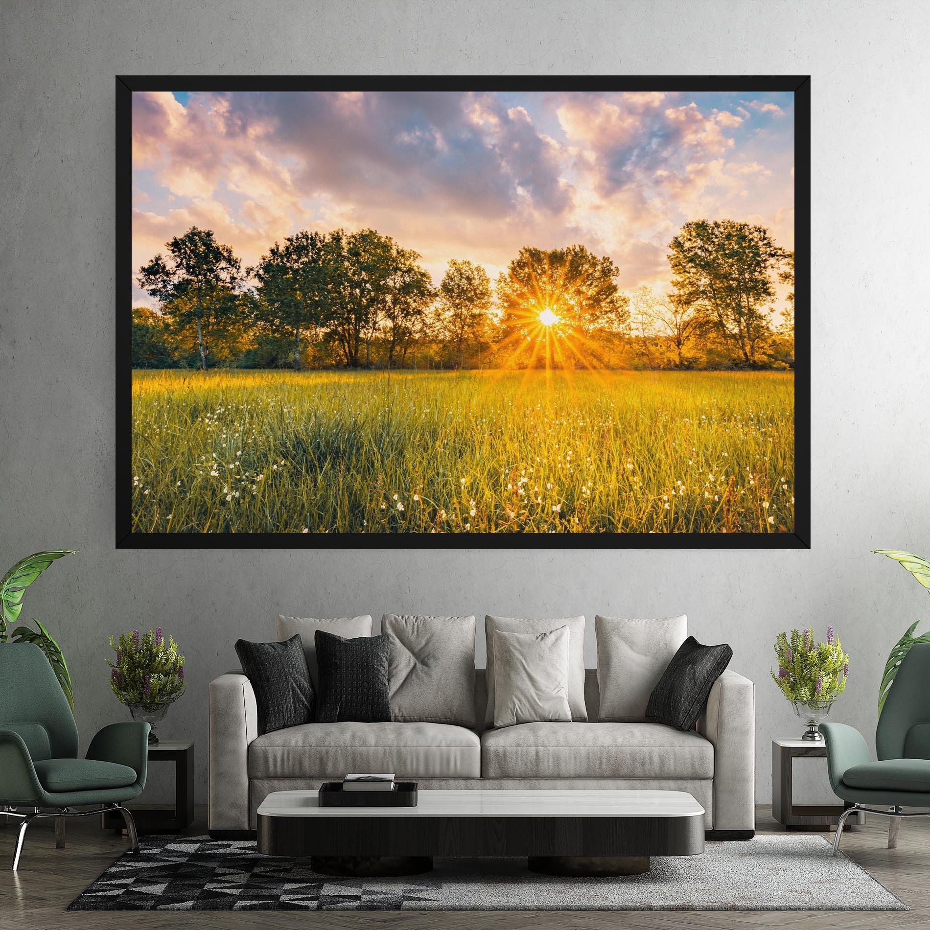 Tablou Canvas Blossoming Meadow mockup 7