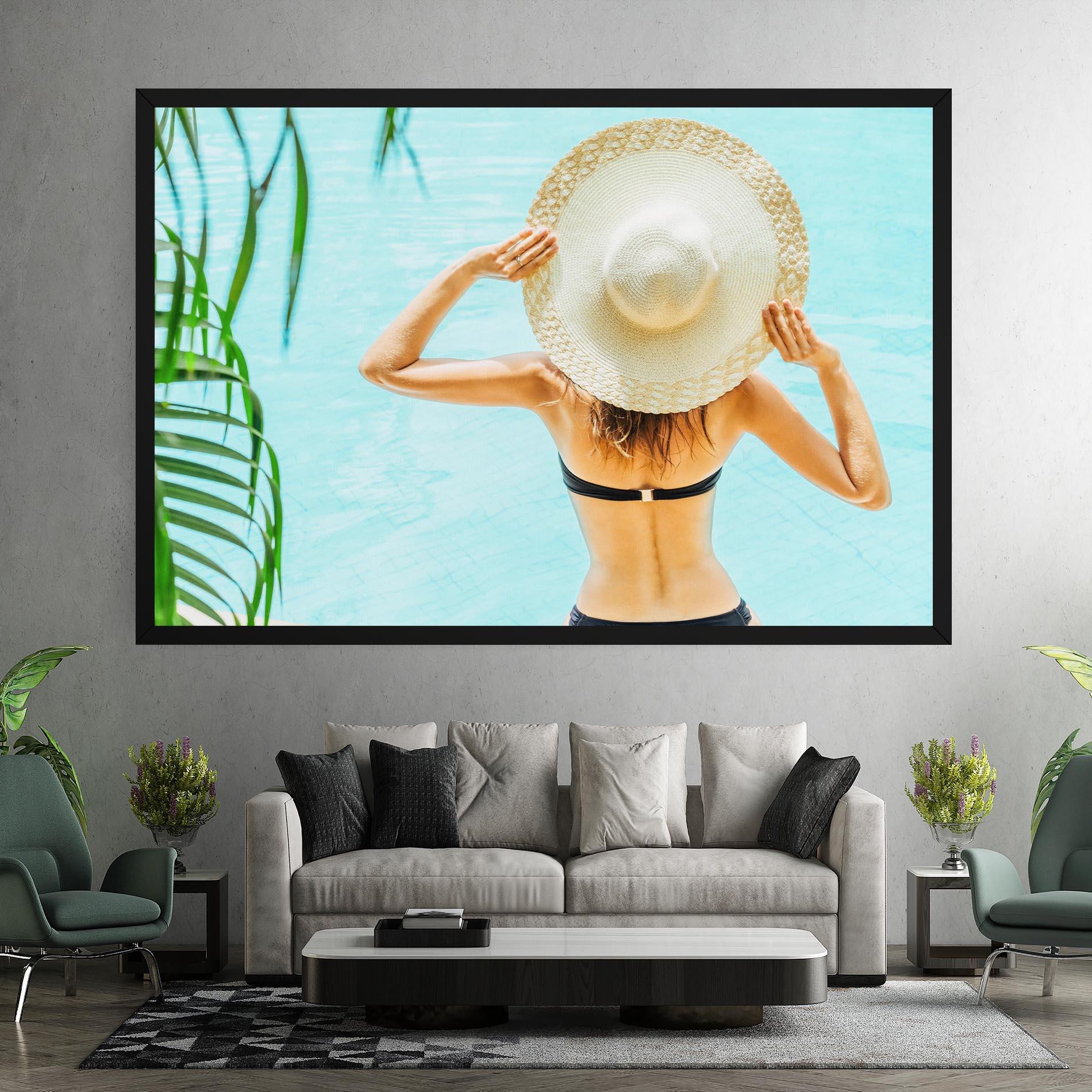 Tablou Canvas Enjoying Swimming Pool mockup 7