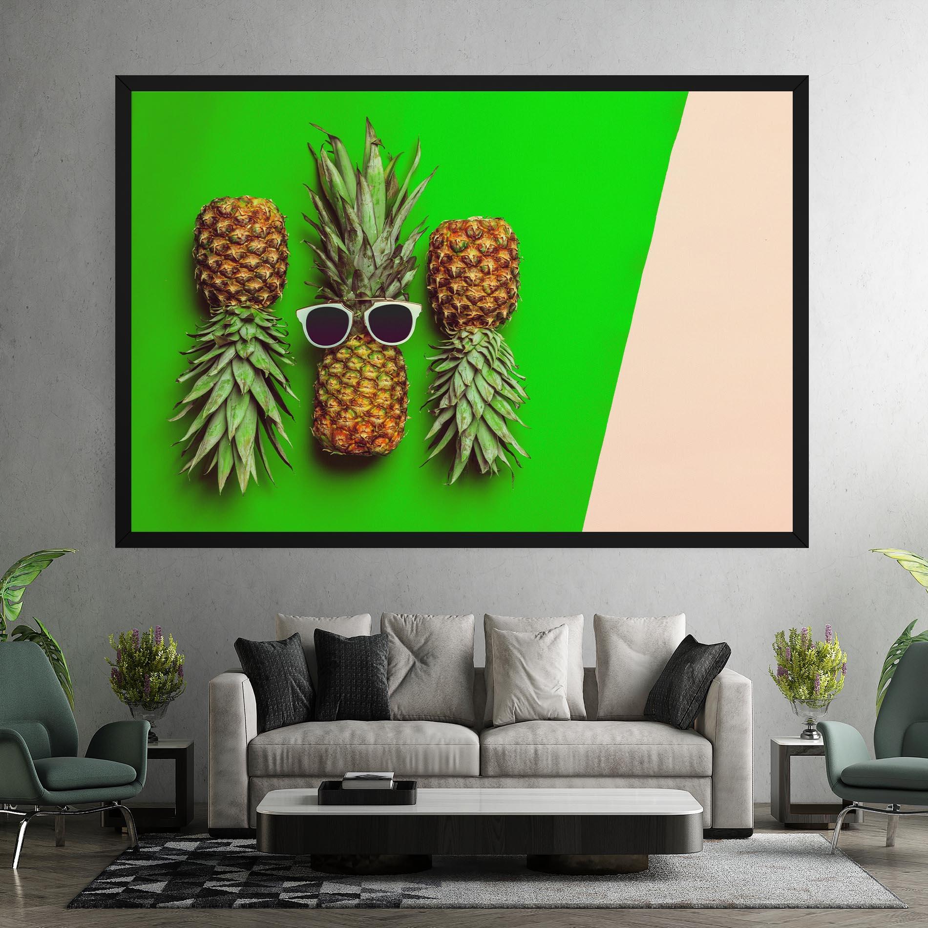 Tablou Canvas Green Pineapple mockup 7