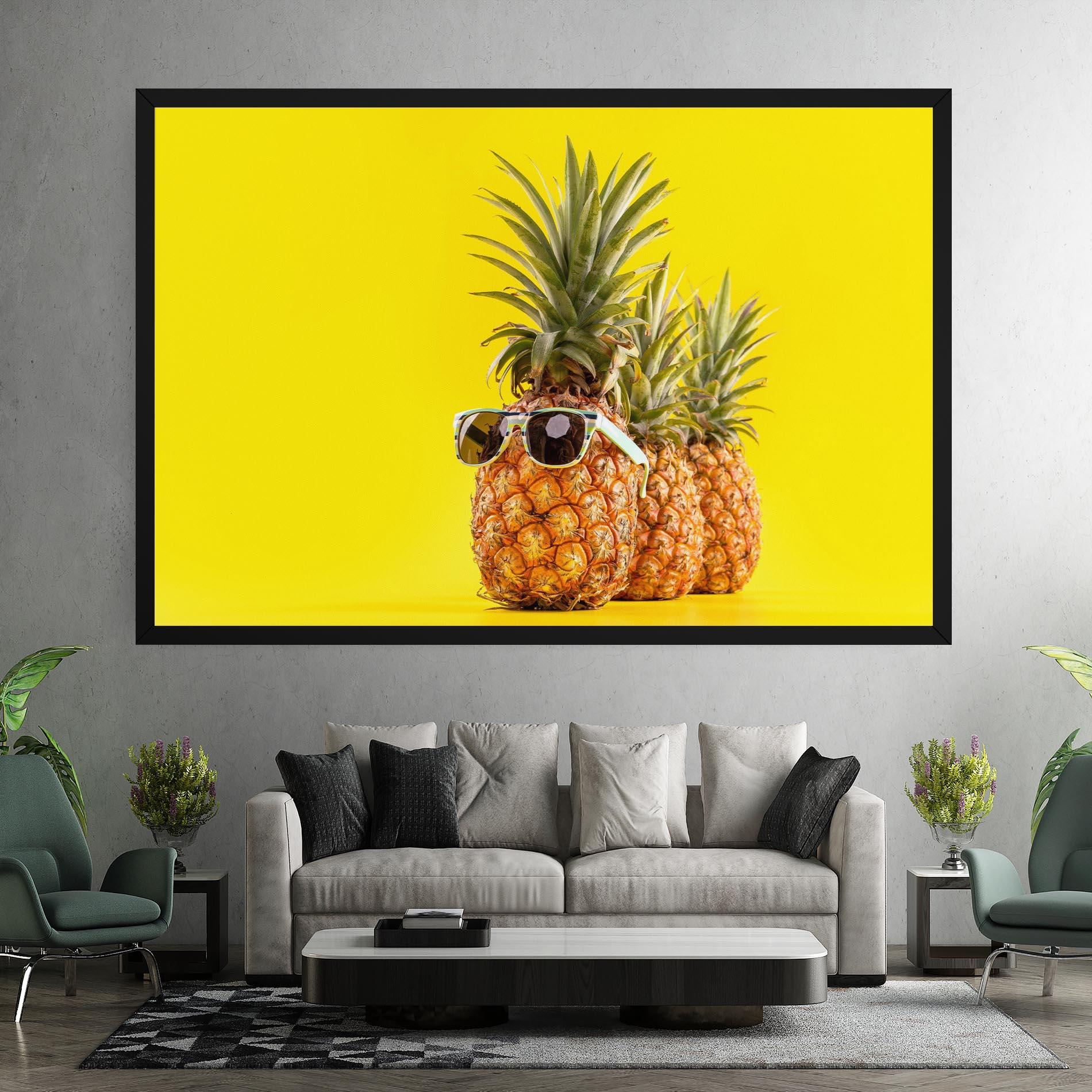 Tablou Canvas Pineapple Looking Up mockup 7