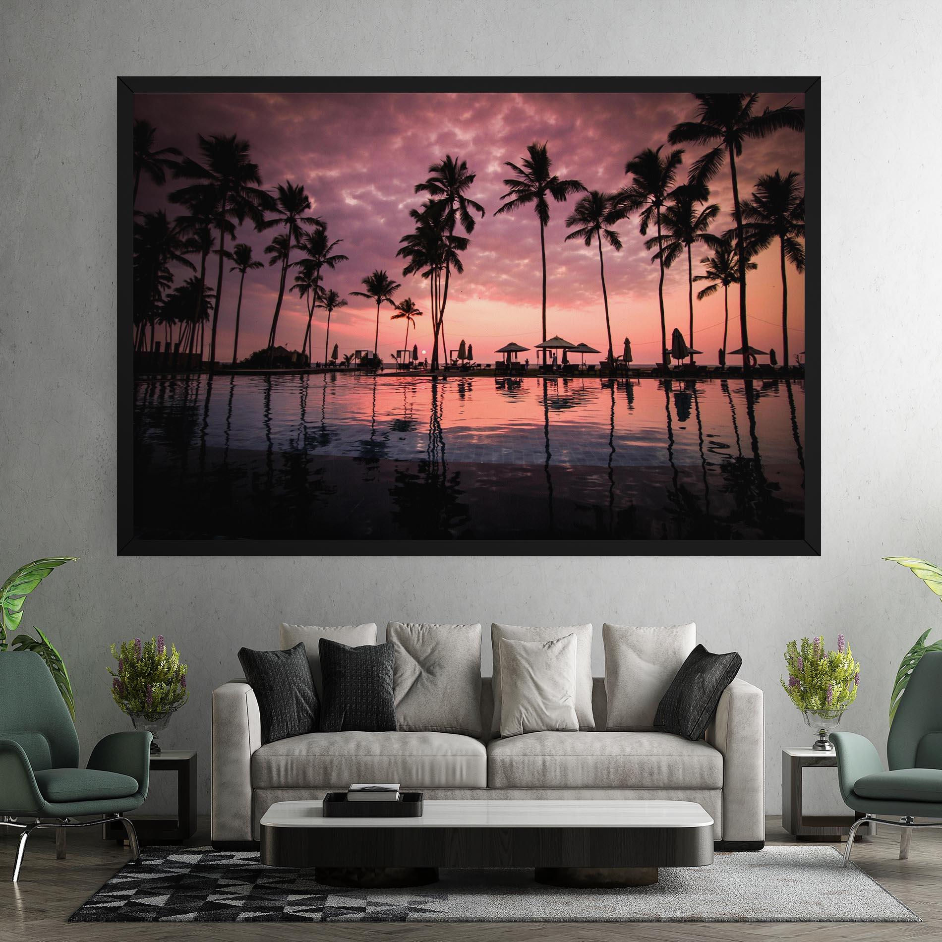 Tablou Canvas Purple Sunset mockup 7