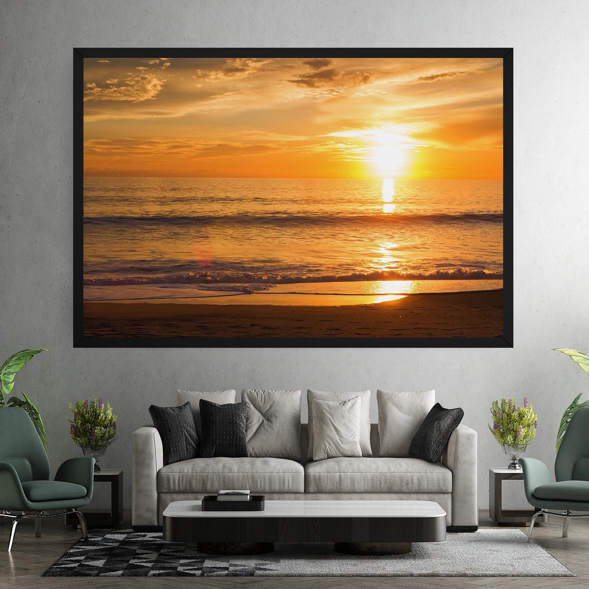 Tablou Canvas Sunset Ocean Coast mockup 7