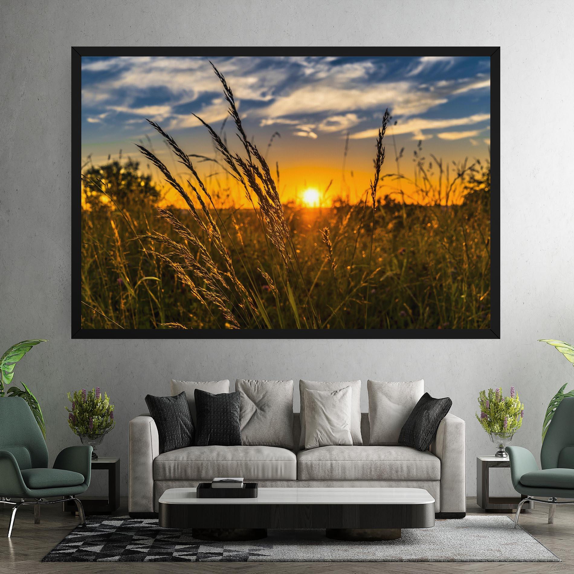Tablou Canvas Wheat Sunset mockup 7