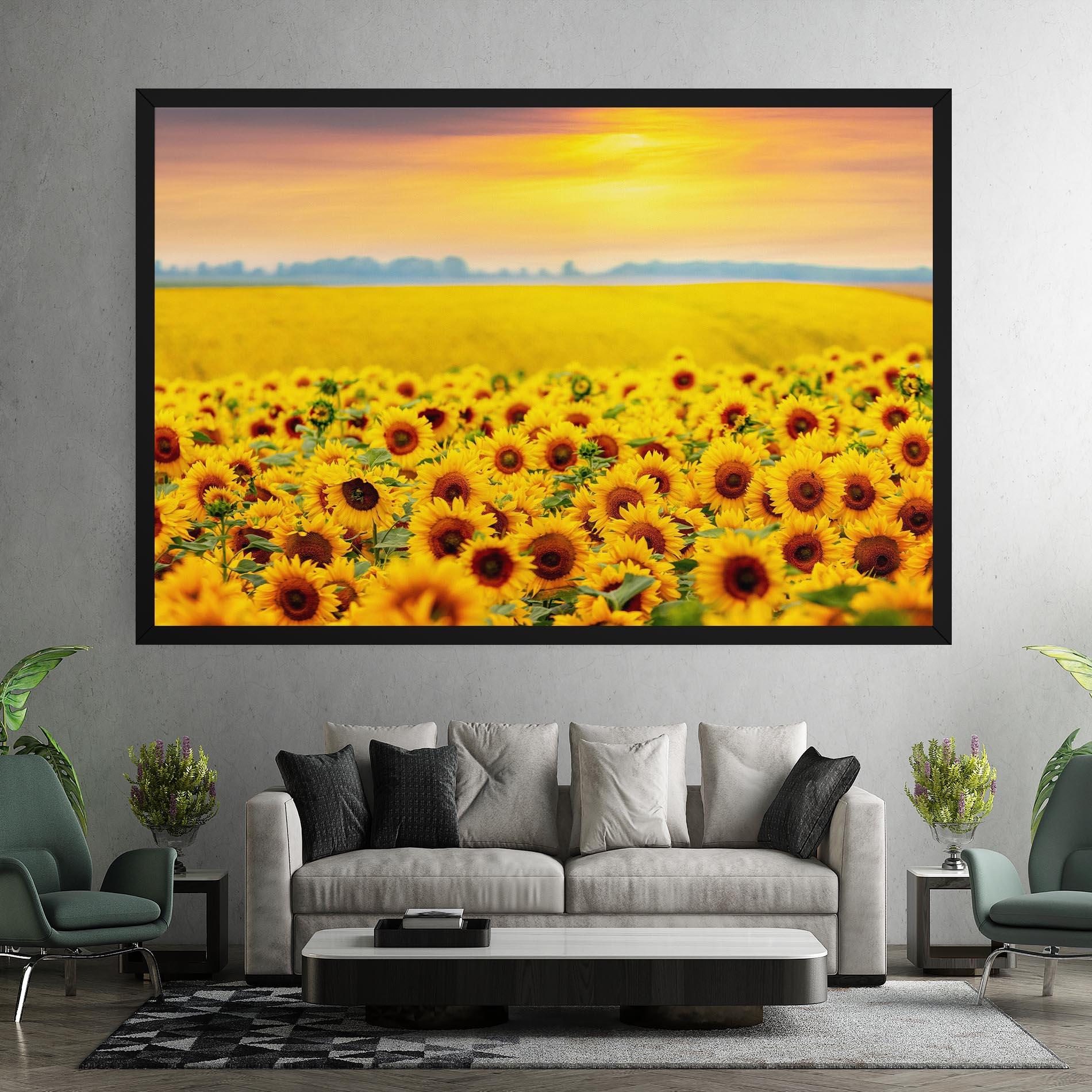 Tablou Canvas Yellow Sunflowers mockup 7