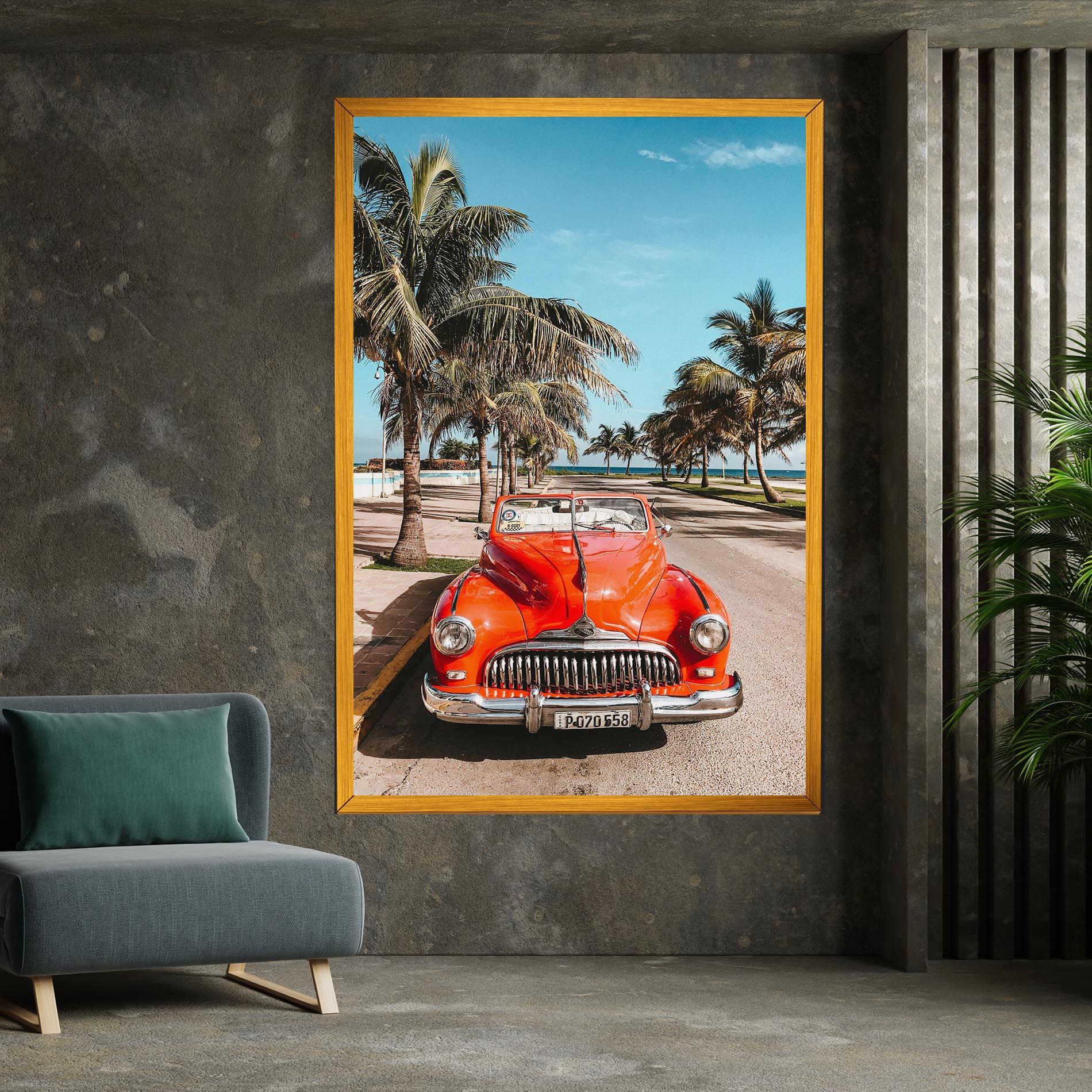 Tablou Canvas Red Summer Car mockup 7