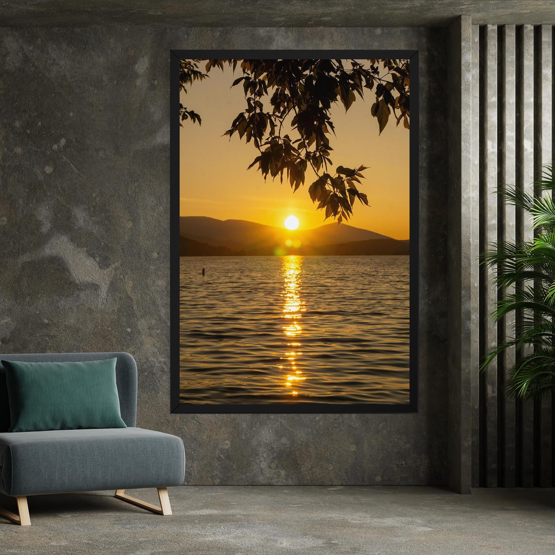 Tablou Canvas Yellow Sunrise mockup 7