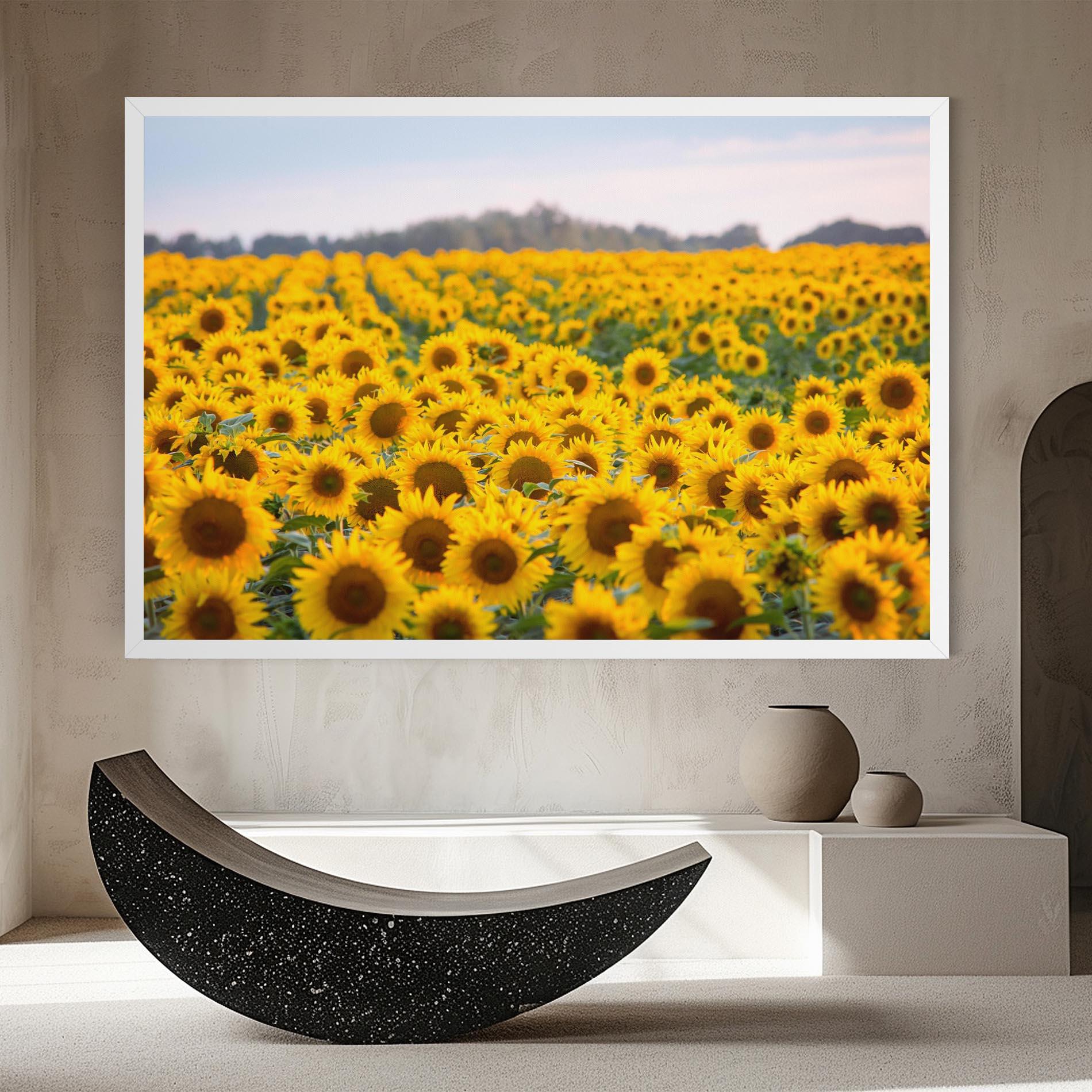 Tablou Canvas Blooming Sunflowers mockup 8