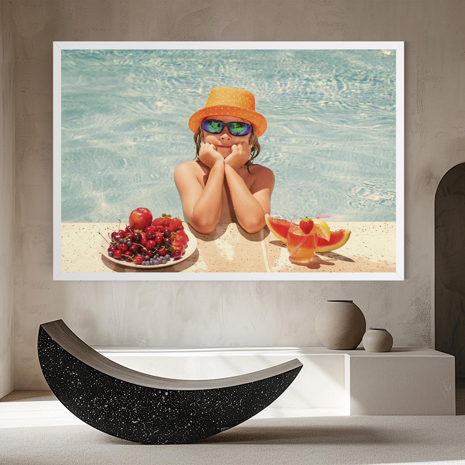 Tablou Canvas Child Swimming mockup 8