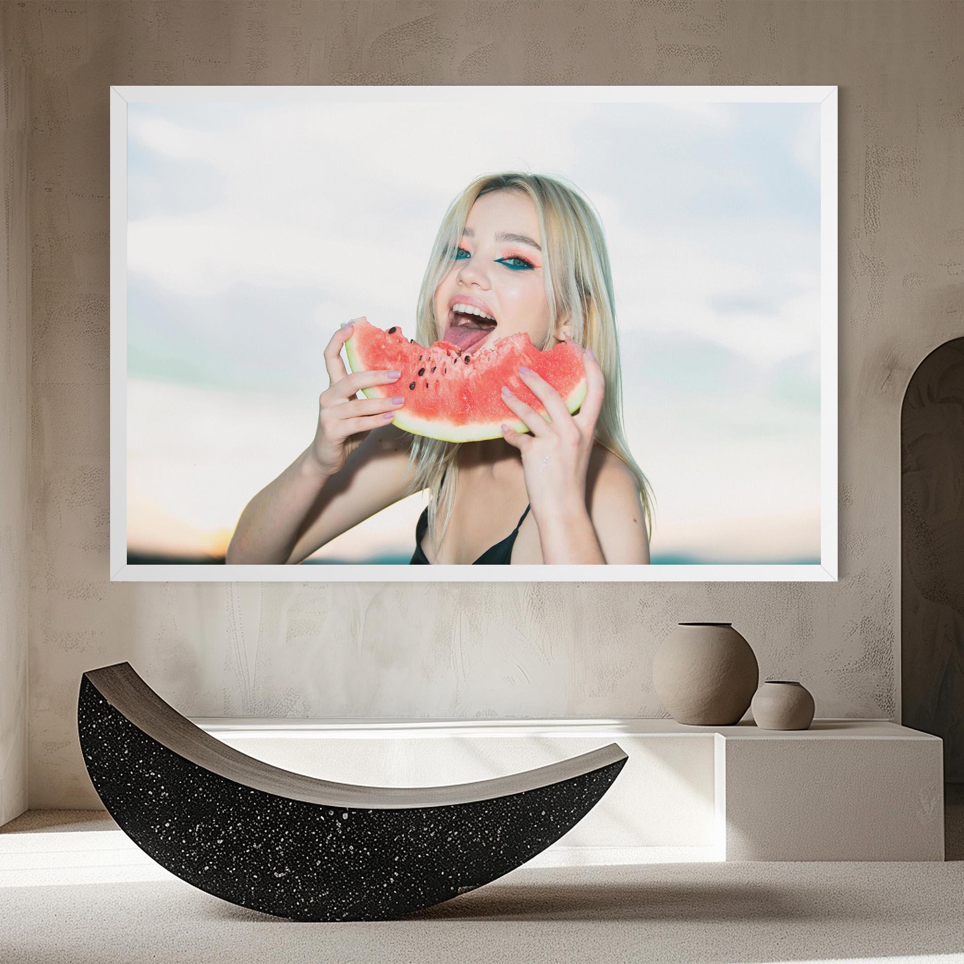 Tablou Canvas Eating Watermelon mockup 8