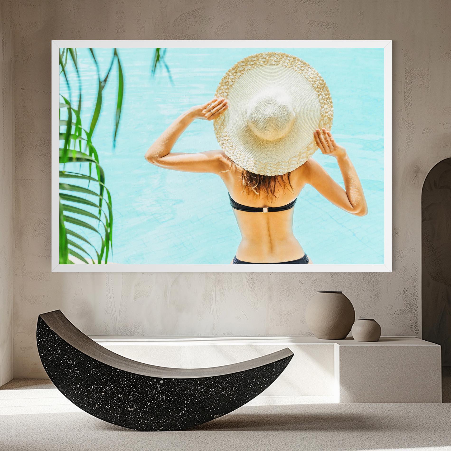 Tablou Canvas Enjoying Swimming Pool mockup 8
