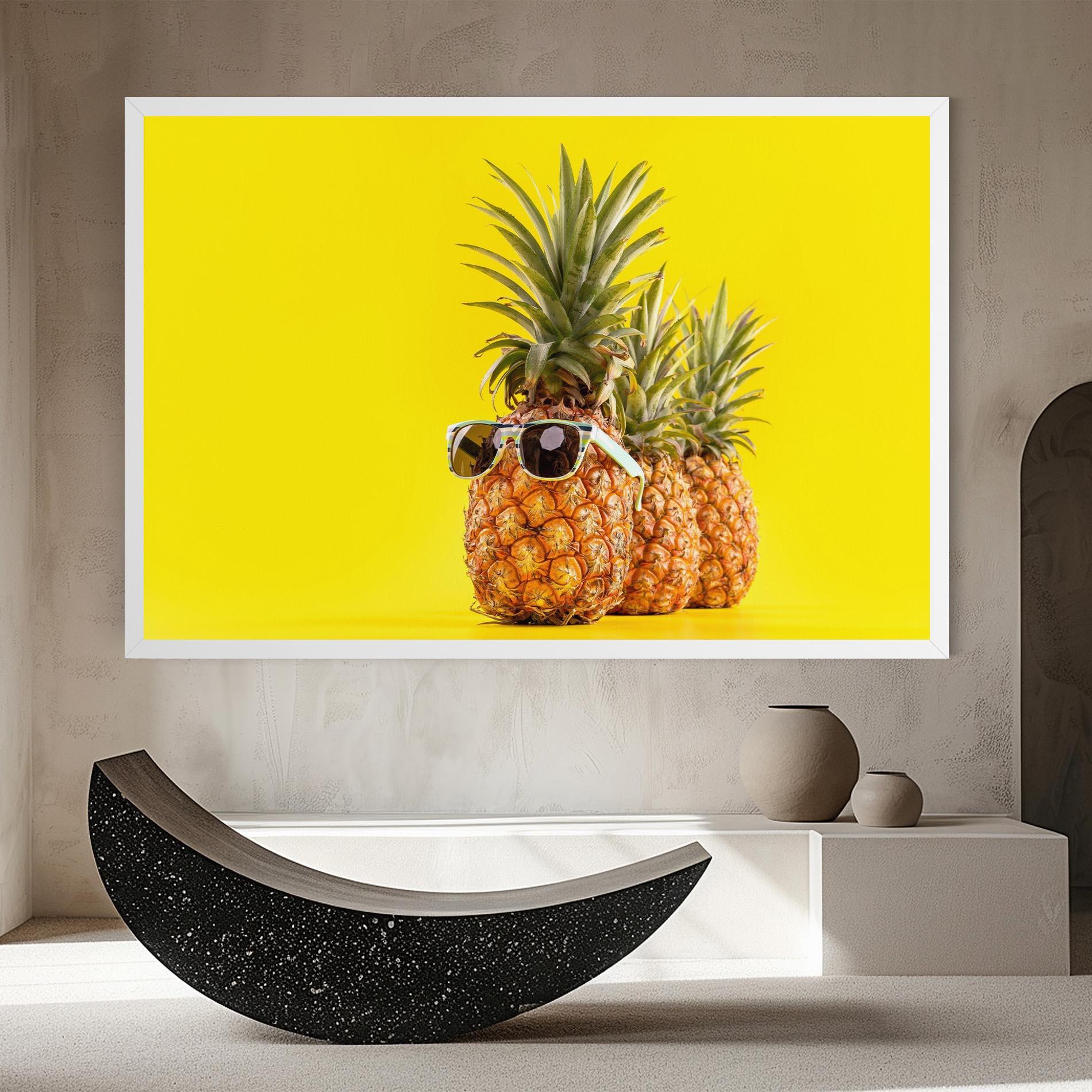 Tablou Canvas Pineapple Looking Up mockup 8