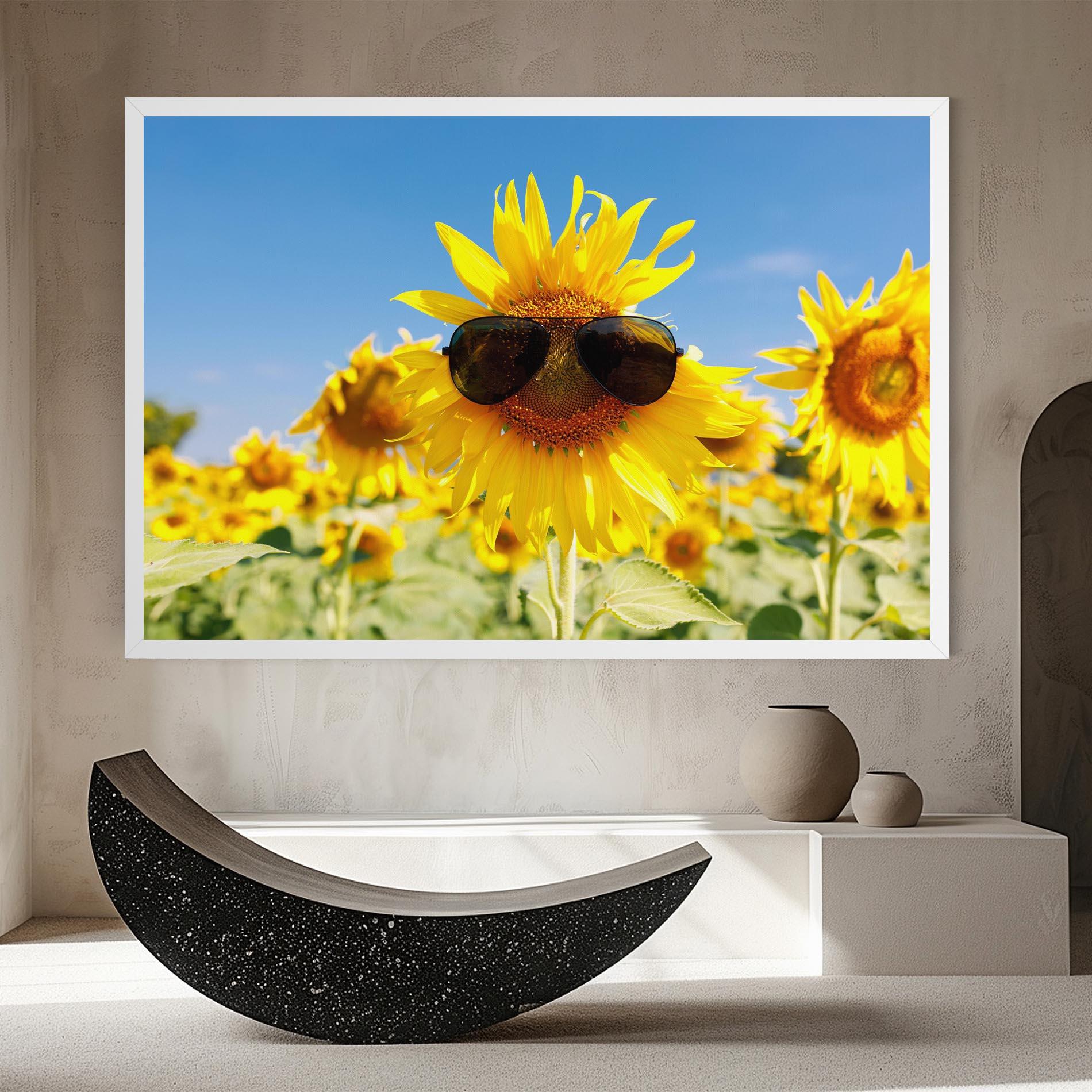 Tablou Canvas Sun Flower Glasses mockup 8