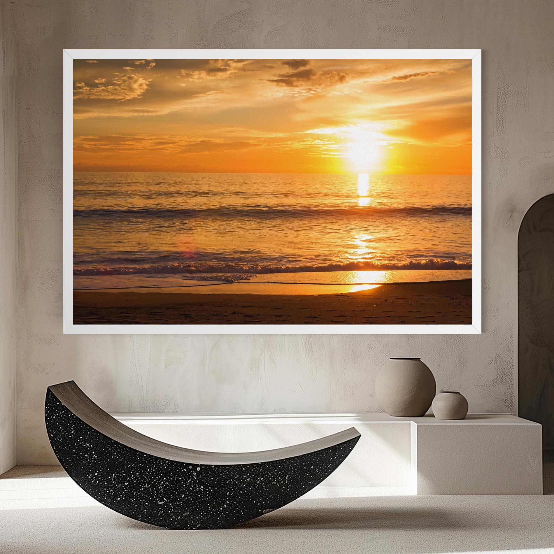 Tablou Canvas Sunset Ocean Coast mockup 8