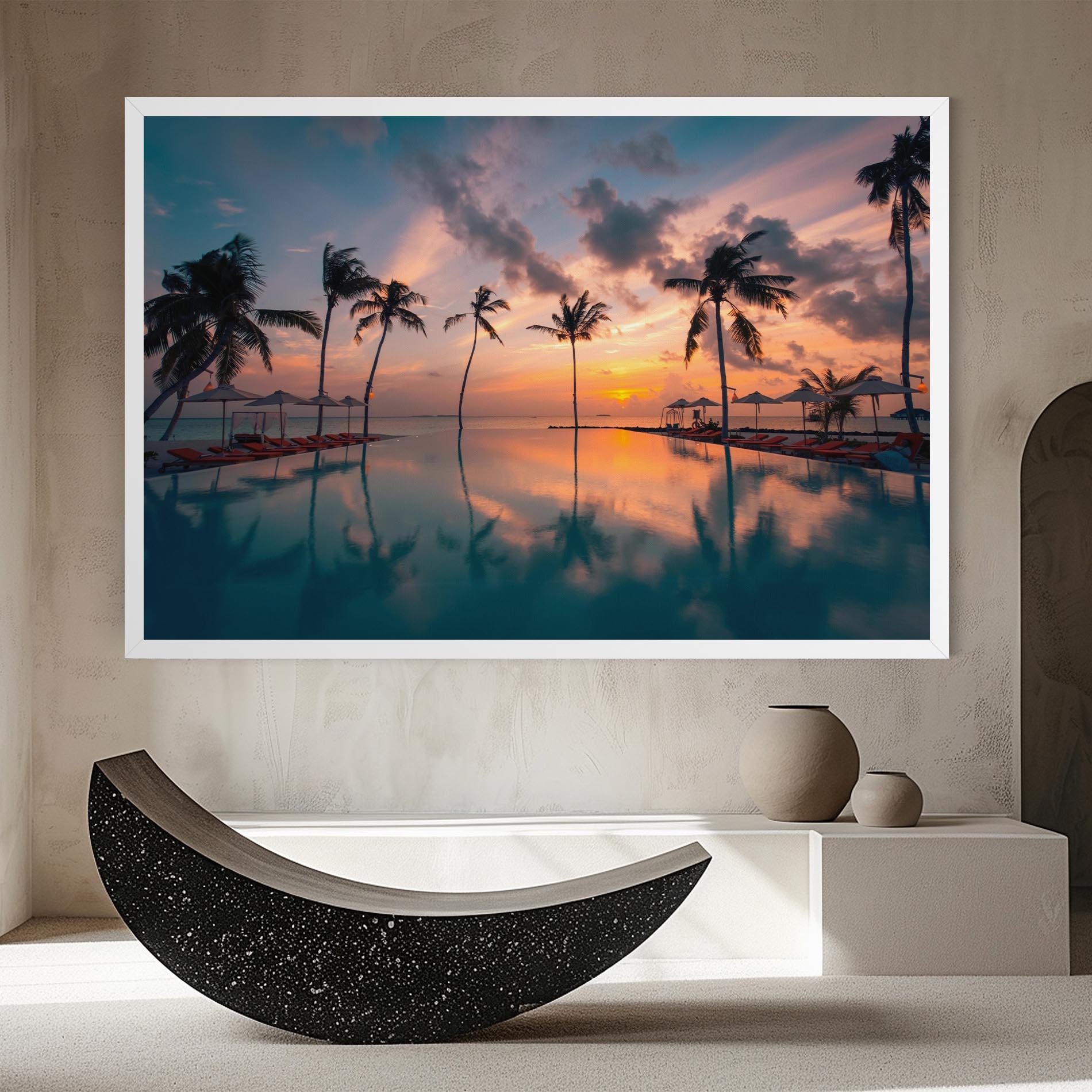 Tablou Canvas Tropical Beach mockup 8