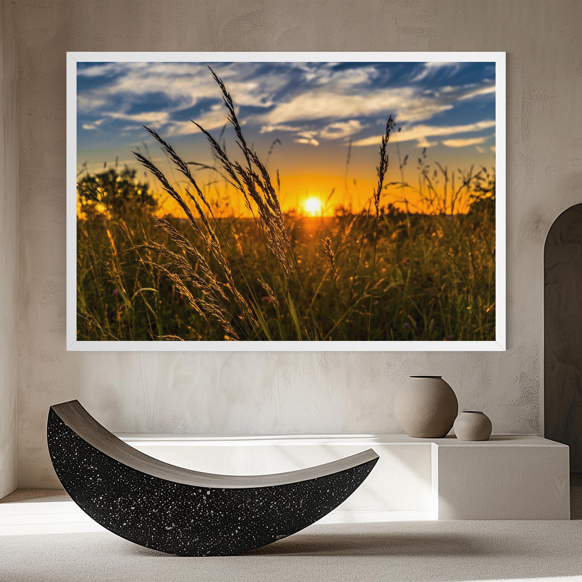 Tablou Canvas Wheat Sunset mockup 8