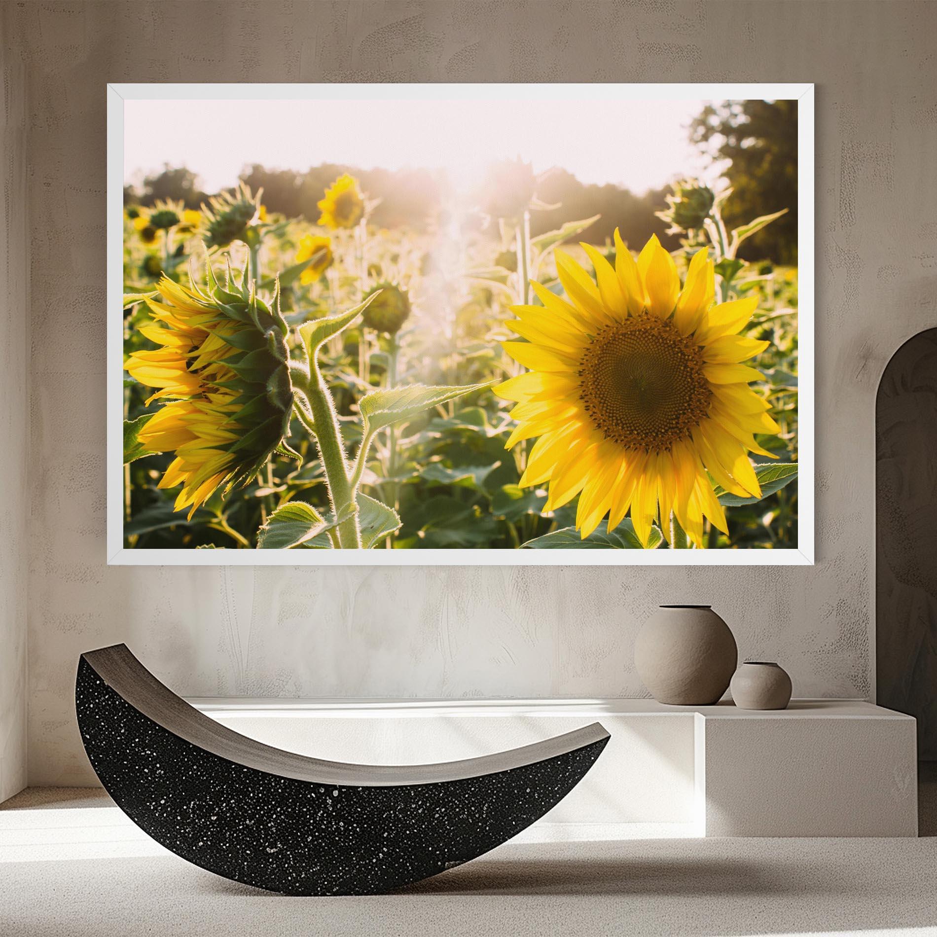 Tablou Canvas Yellow Sun Flower mockup 8