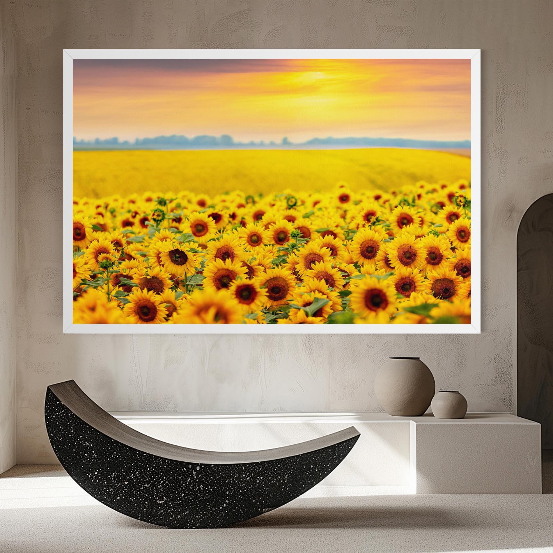 Tablou Canvas Yellow Sunflowers mockup 8