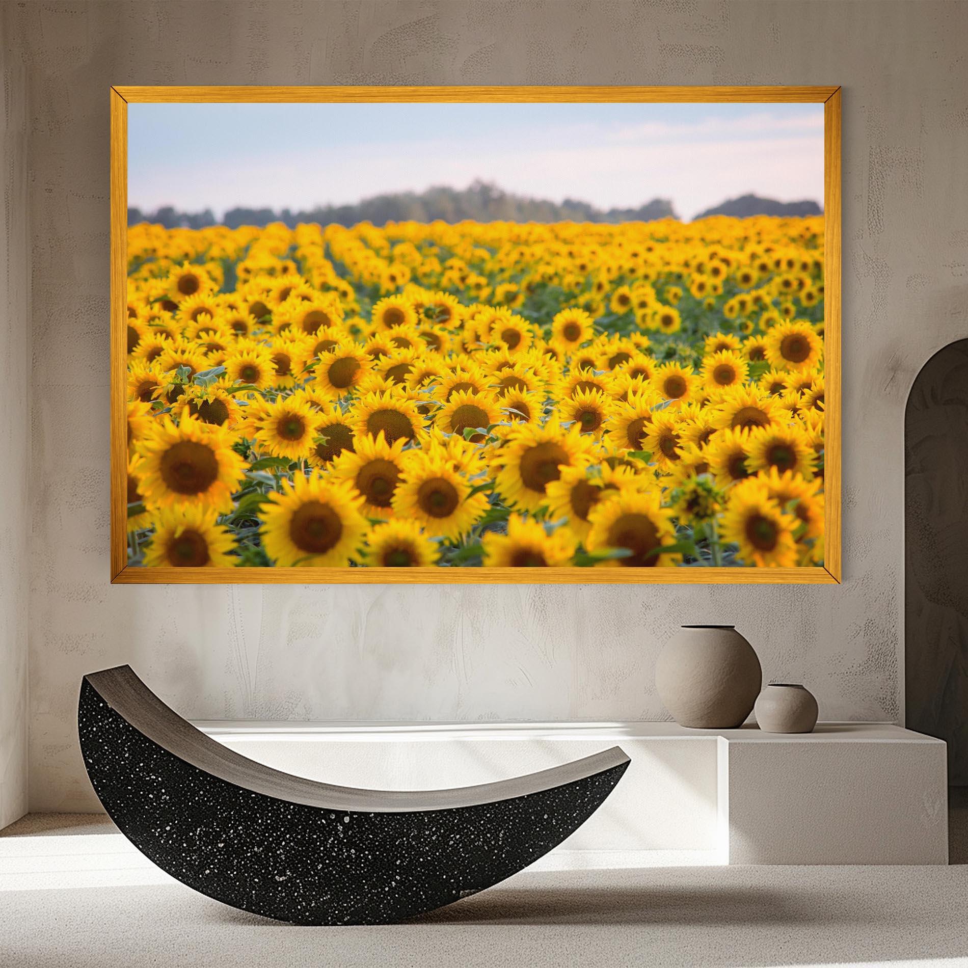 Tablou Canvas Blooming Sunflowers mockup 8