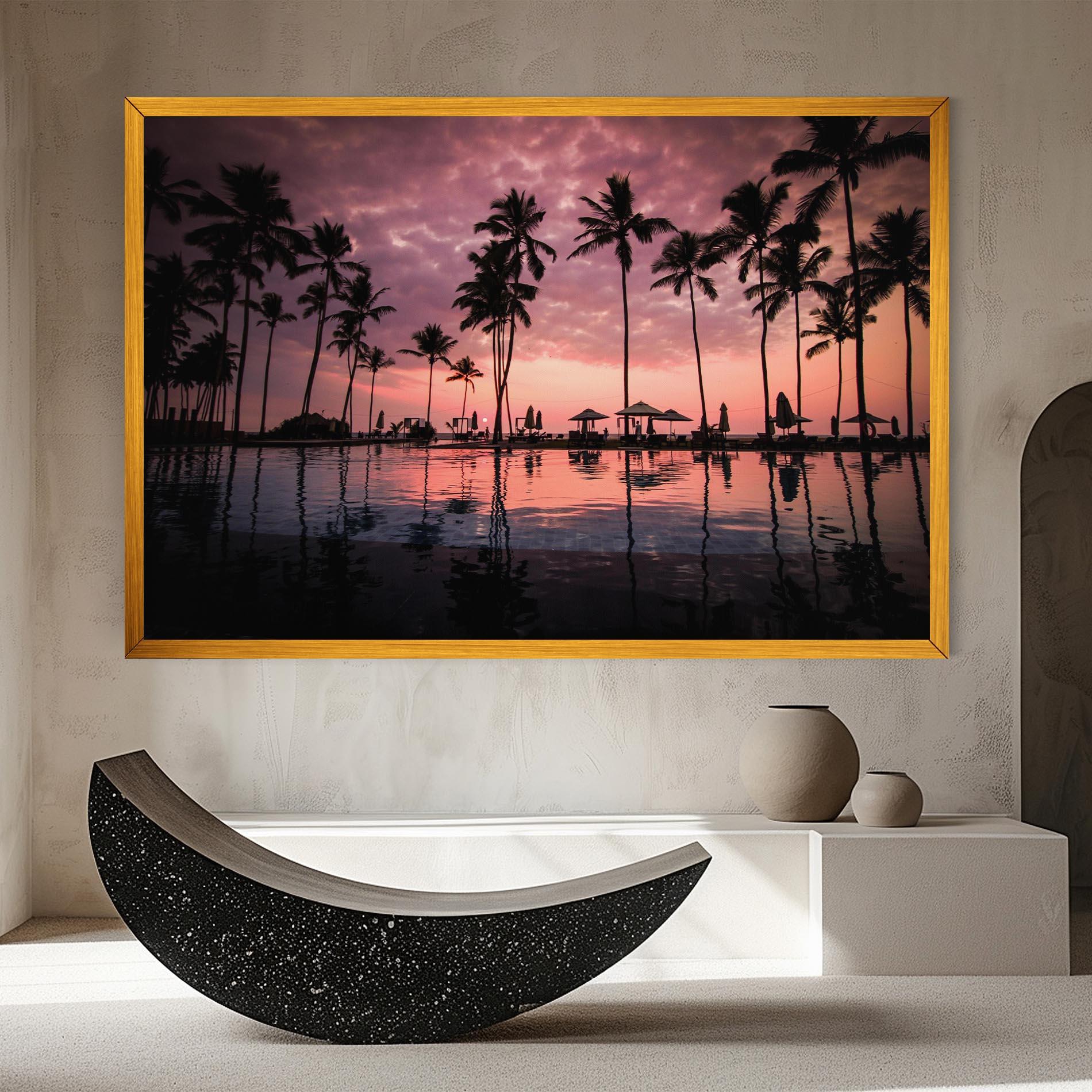 Tablou Canvas Purple Sunset mockup 8