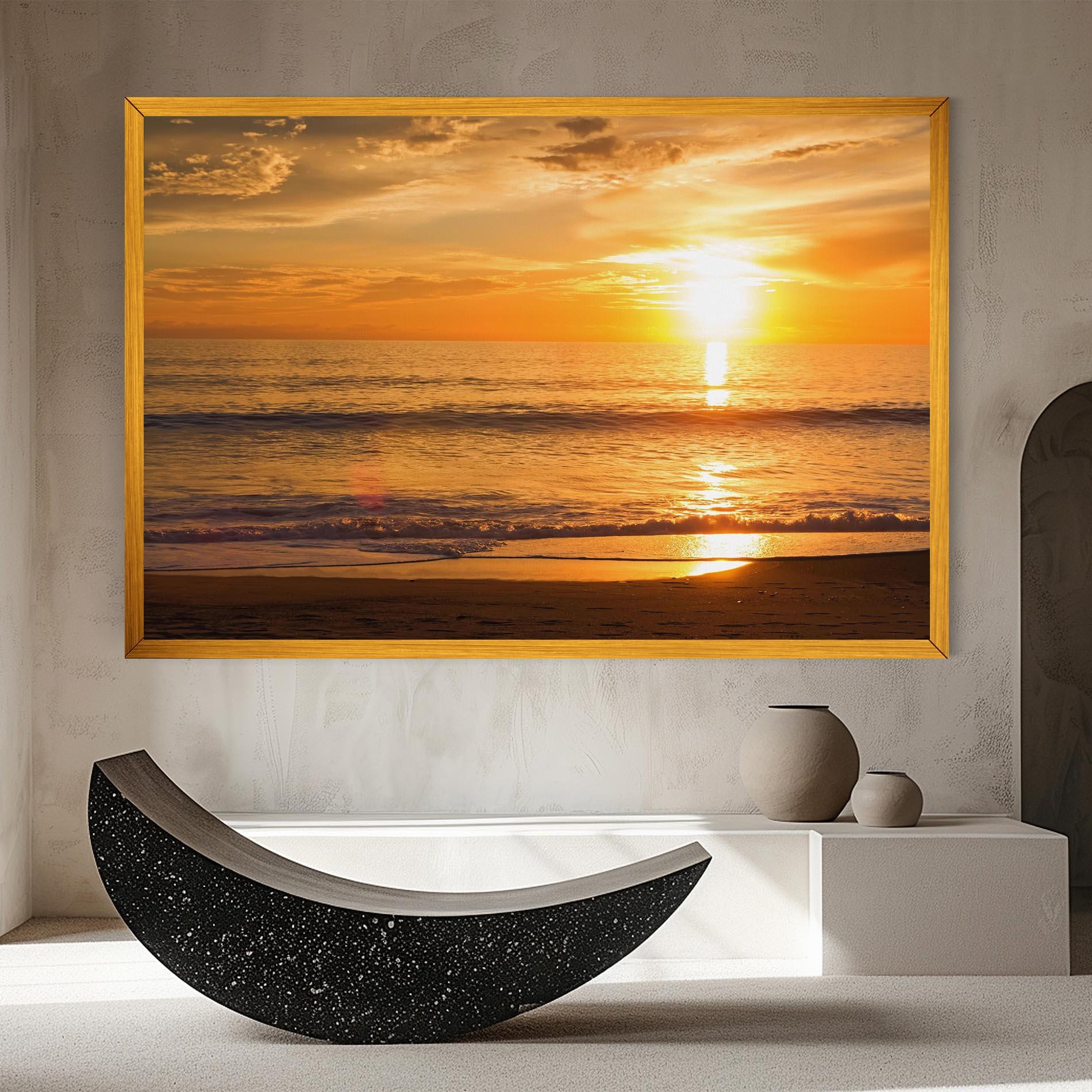 Tablou Canvas Sunset Ocean Coast mockup 8