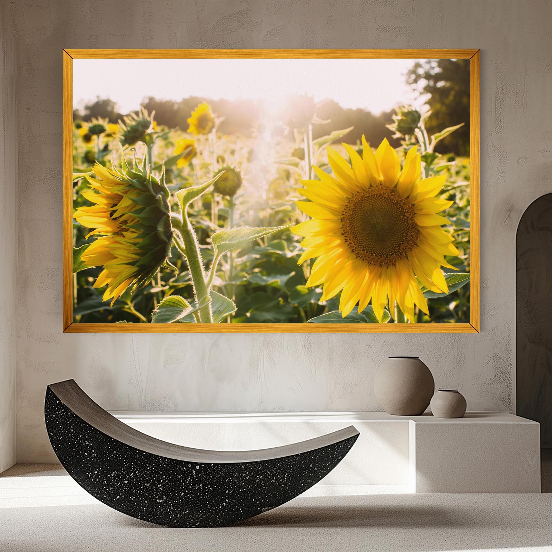 Tablou Canvas Yellow Sun Flower mockup 8